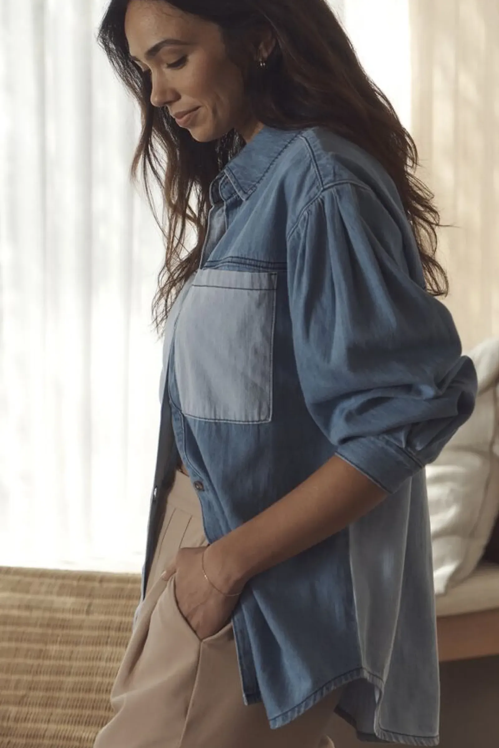 Ceres Life Long Sleeve Denim Shirt - Indigo Outlet