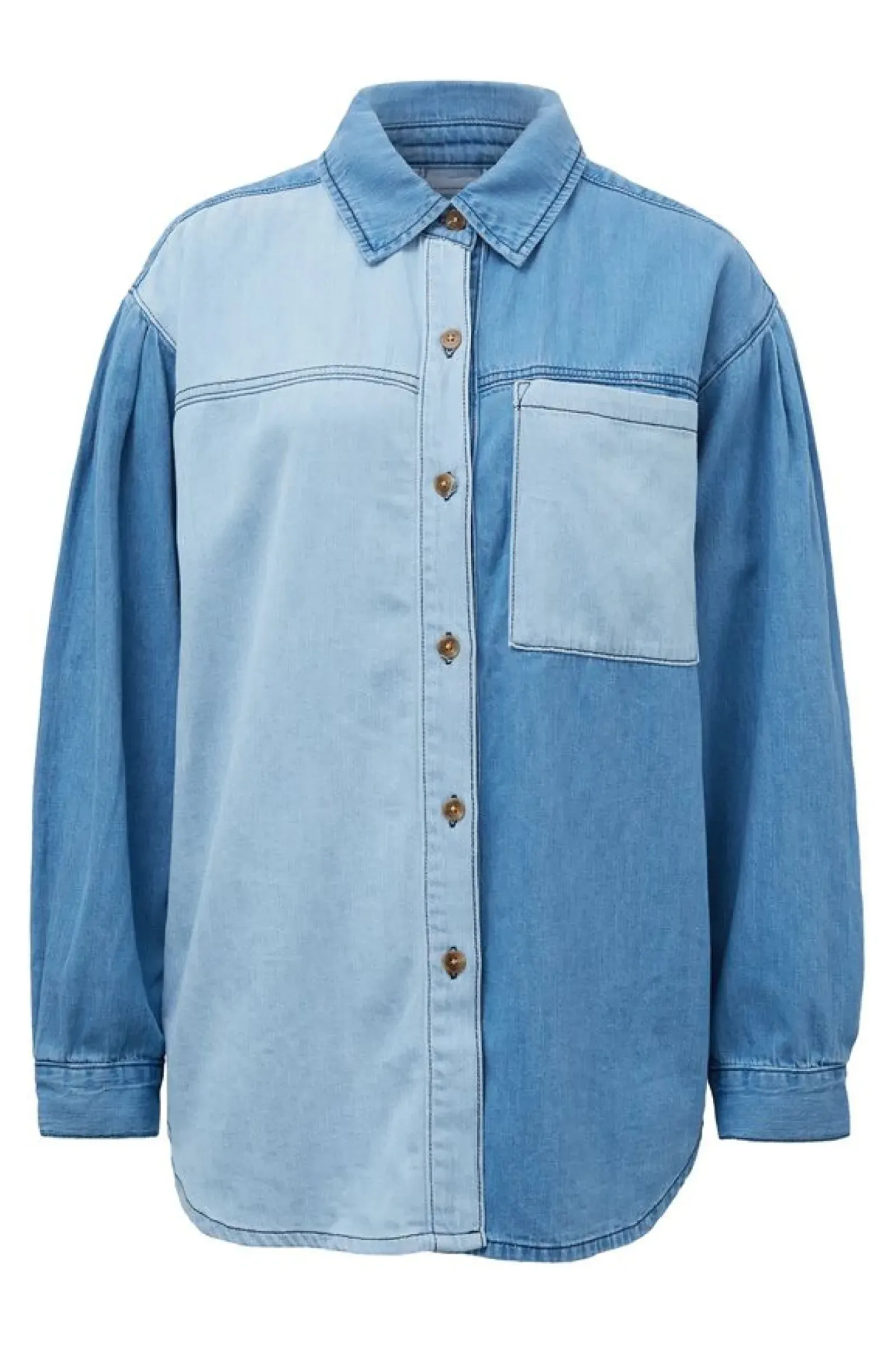 Ceres Life Long Sleeve Denim Shirt - Indigo Outlet