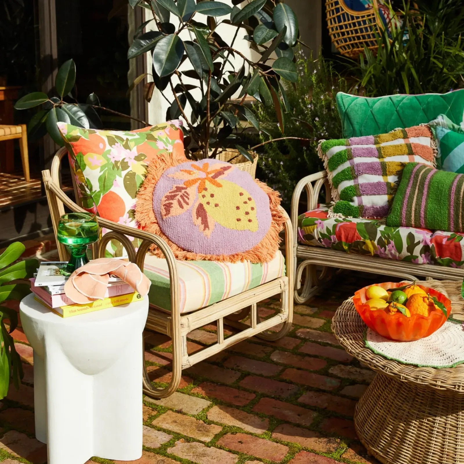 Sage & Clare Sage & Clare Santa Clara Punch Needle Cushion Sale