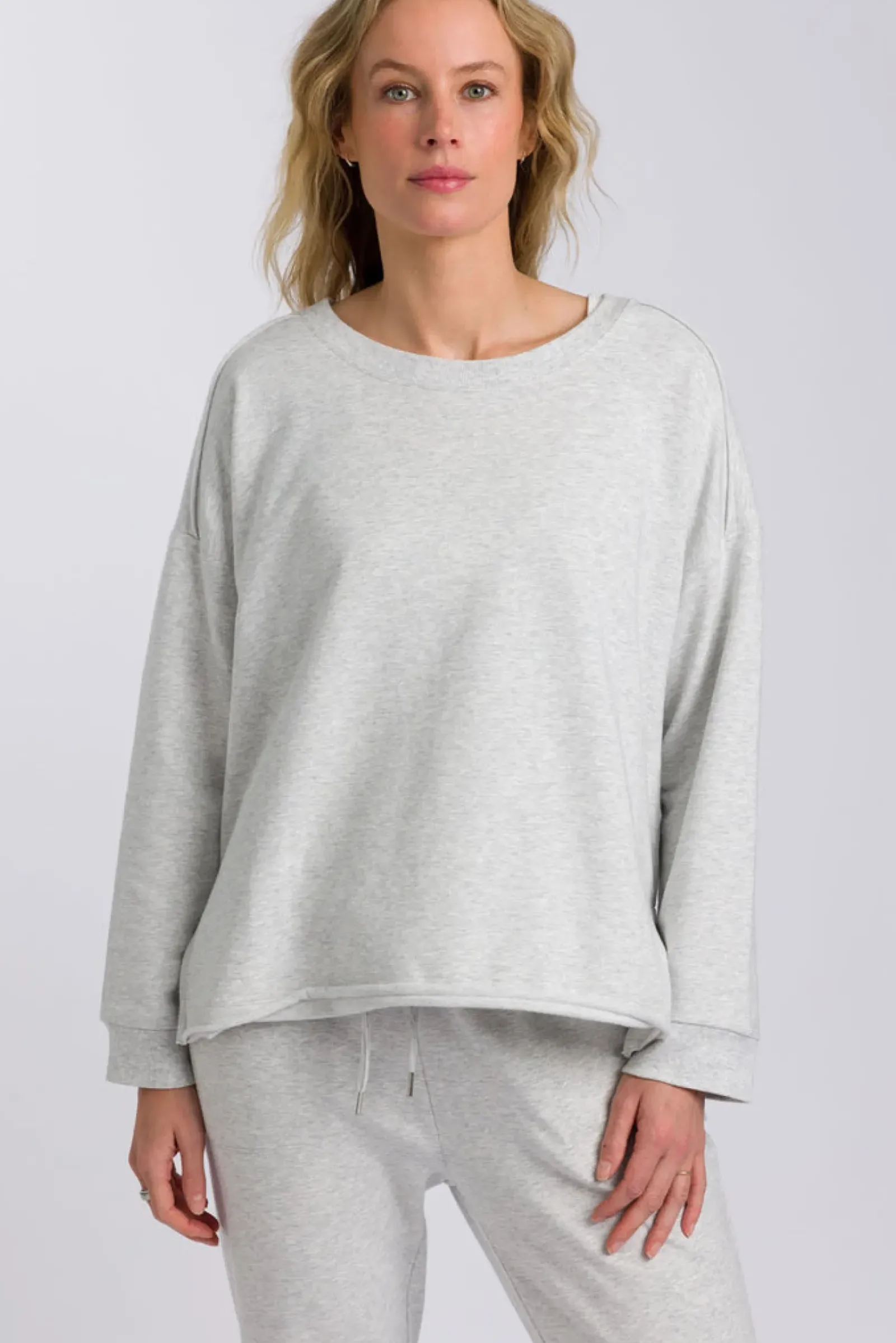 Talamaya Heavenly Fleece Windcheater - Silver Marle Clearance
