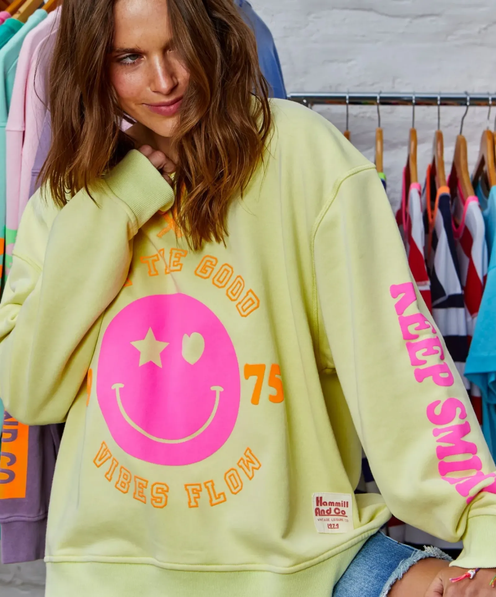 Hammill & Co Hammill & Co Happy Sweat - Lemon Discount