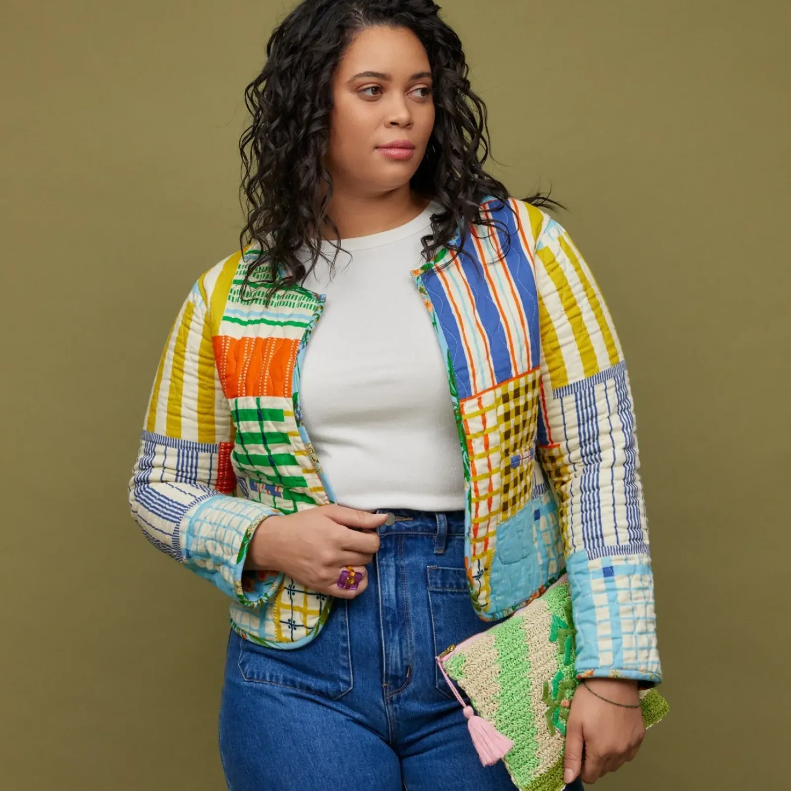 Sage & Clare Sage & Clare San Carlos Raffia Clutch Clearance