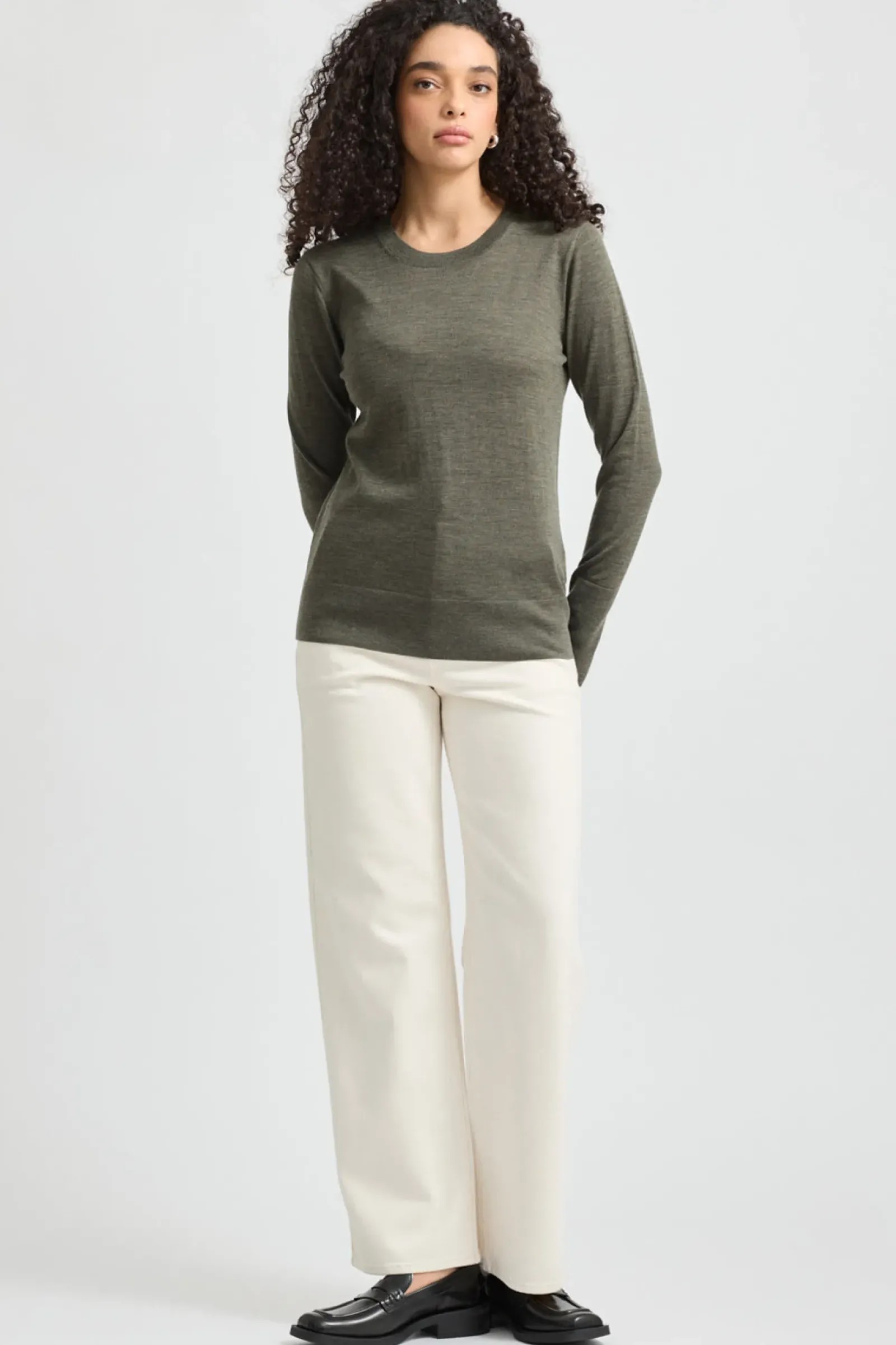 Toorallie Fine Merino Crew - Bay Leaf Online