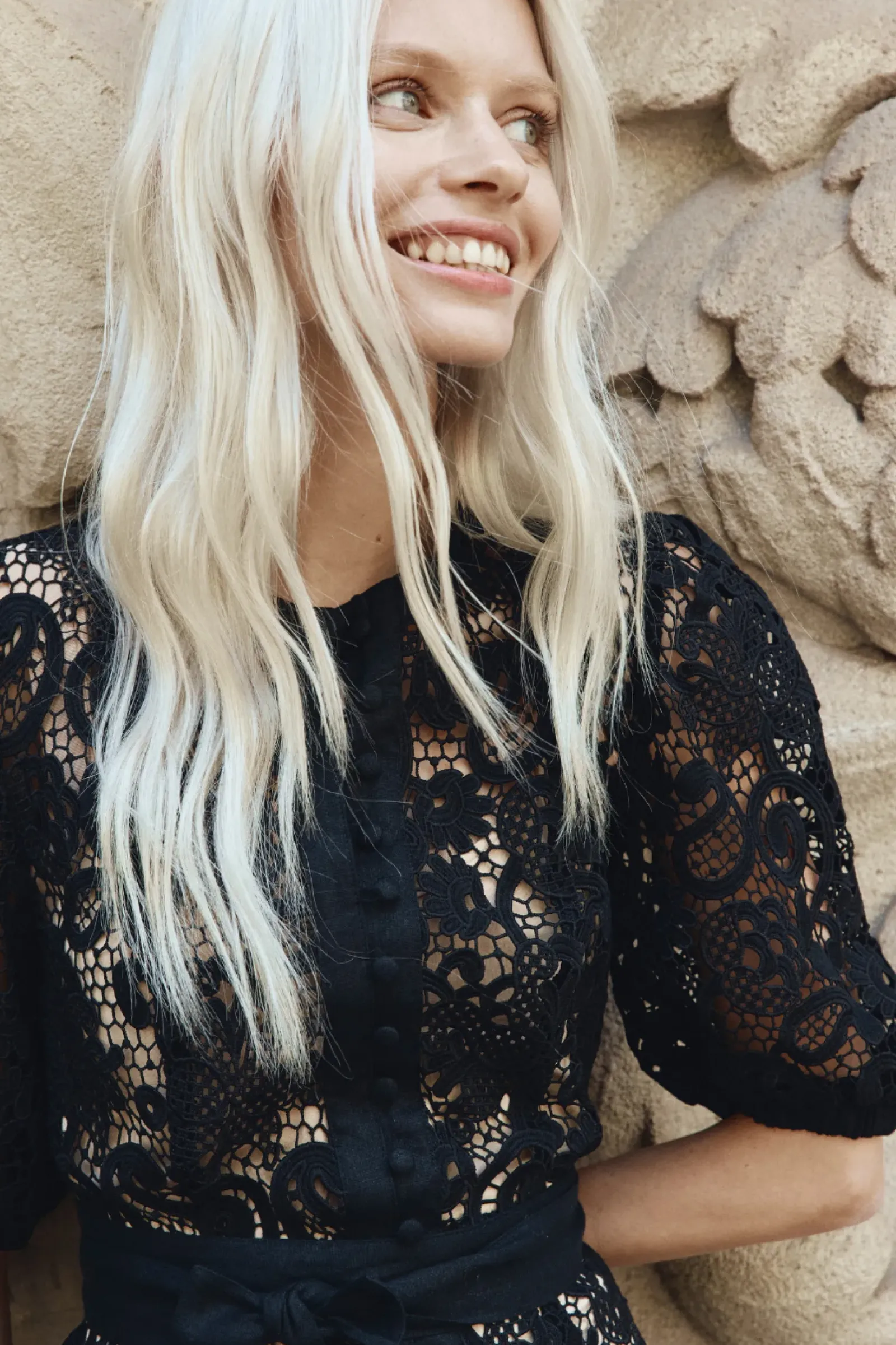 Zoe Kratzmann Lyric Lace Dress - Black New