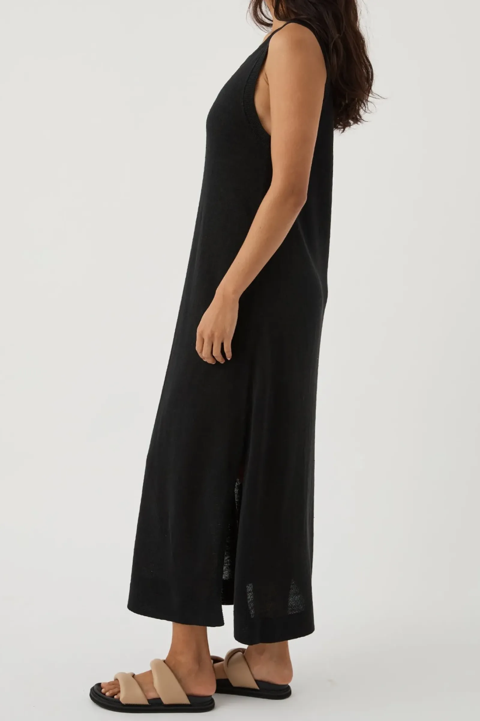 ARCAA Brie Long Dress - Black Clearance