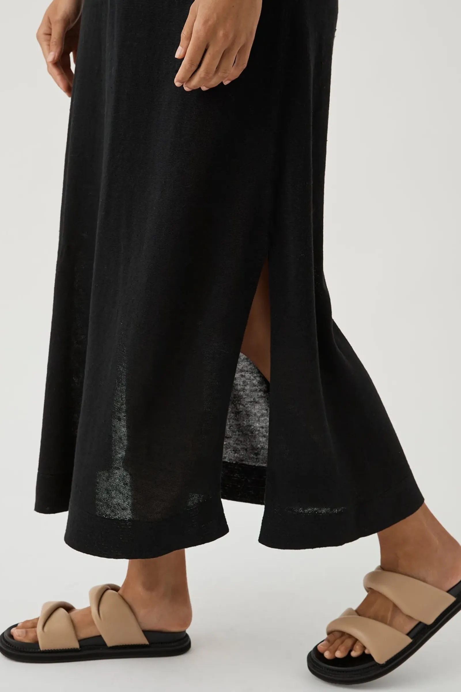 ARCAA Brie Long Dress - Black Clearance