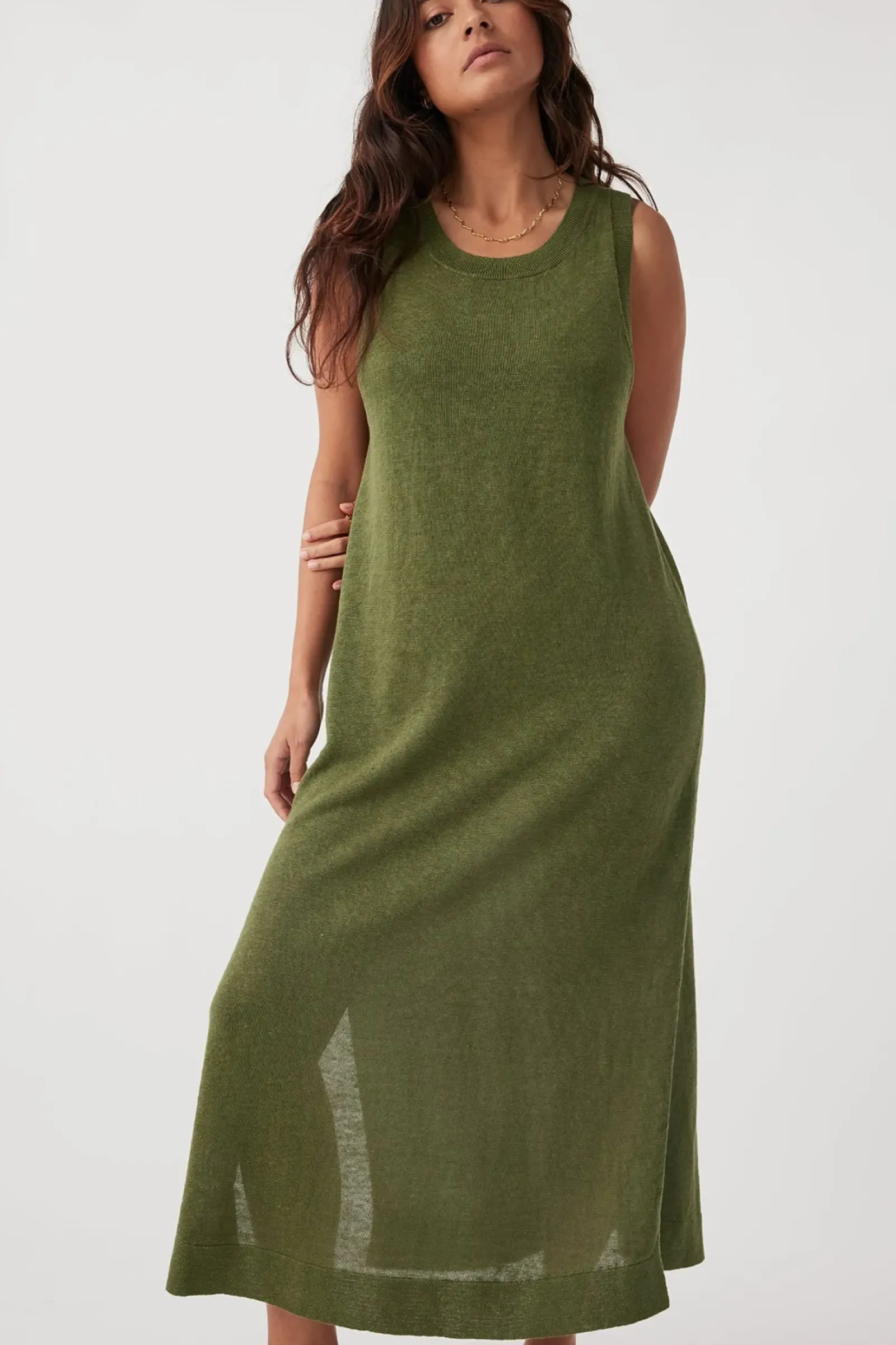 ARCAA Brie Long Dress - Caper Hot