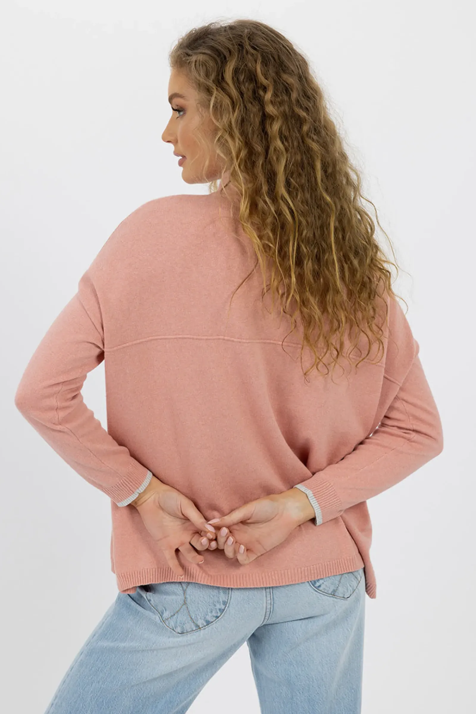 Humidity Heidi Knit Top - Rose Sale