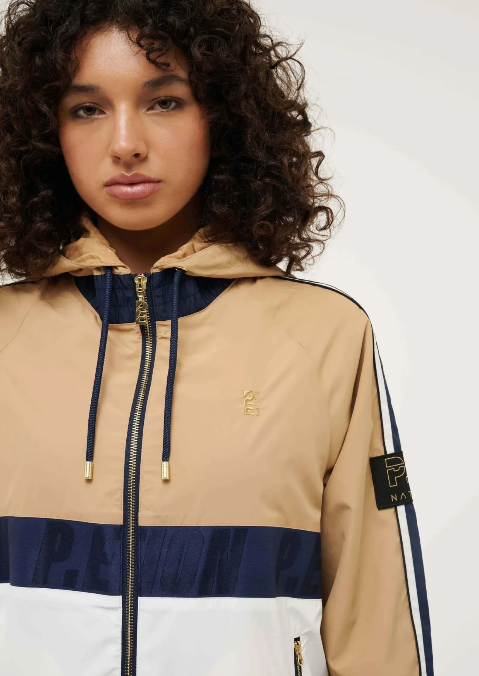 P.E Nation Cropped Man Down Jacket - Optic White Best
