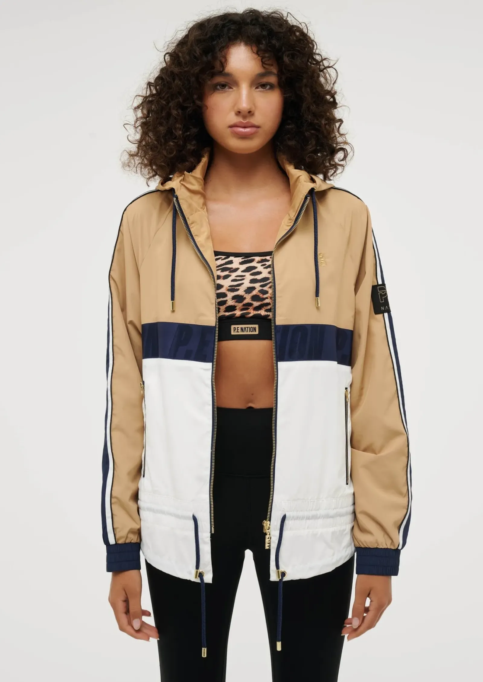 P.E Nation Cropped Man Down Jacket - Optic White Best