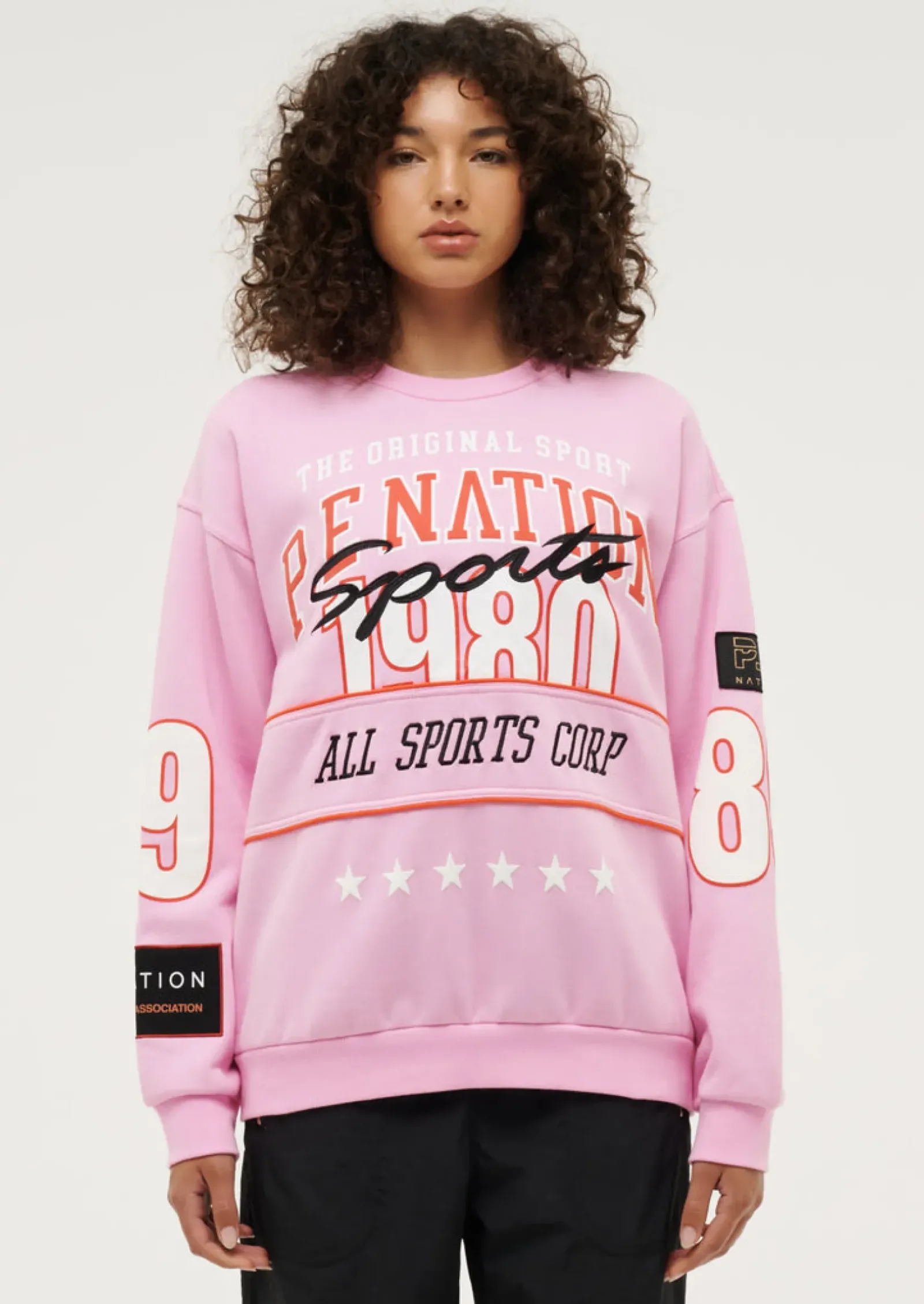 P.E Nation Summer League Sweat - Prism Pink Clearance