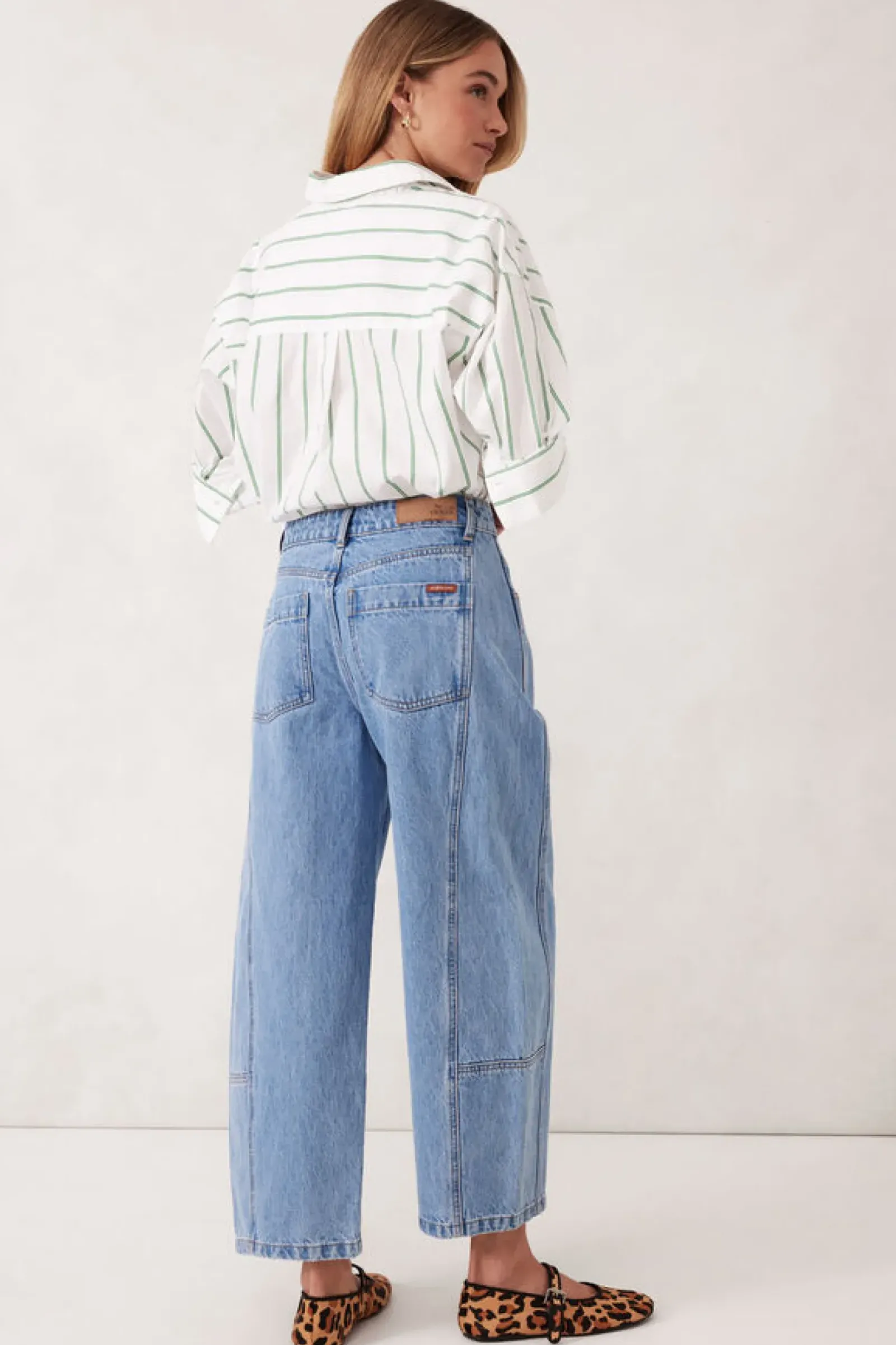 Ceres Life Darted Barrel Jean - Vintage Blue Discount