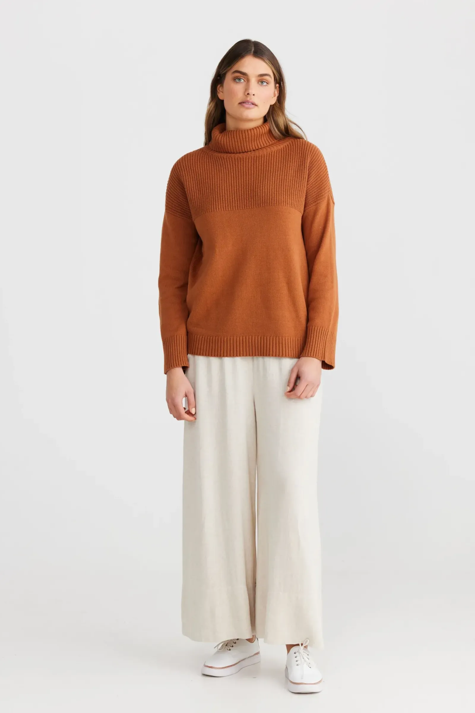 The Shanty Amor Knit - Terracotta Outlet