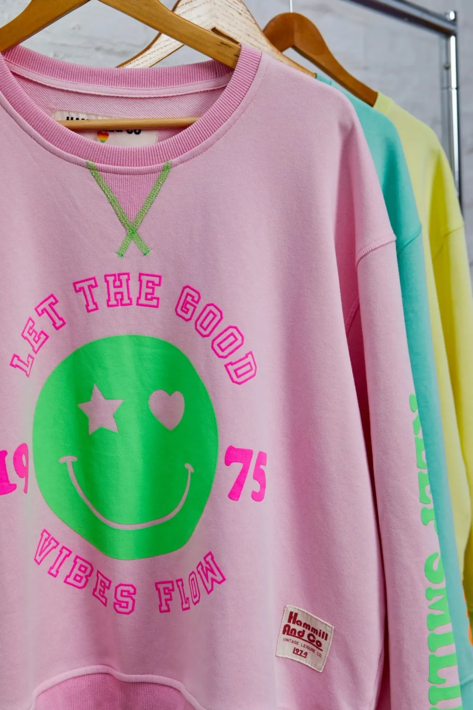 Hammill & Co Hammil & Co Happy Sweat - Pink Outlet