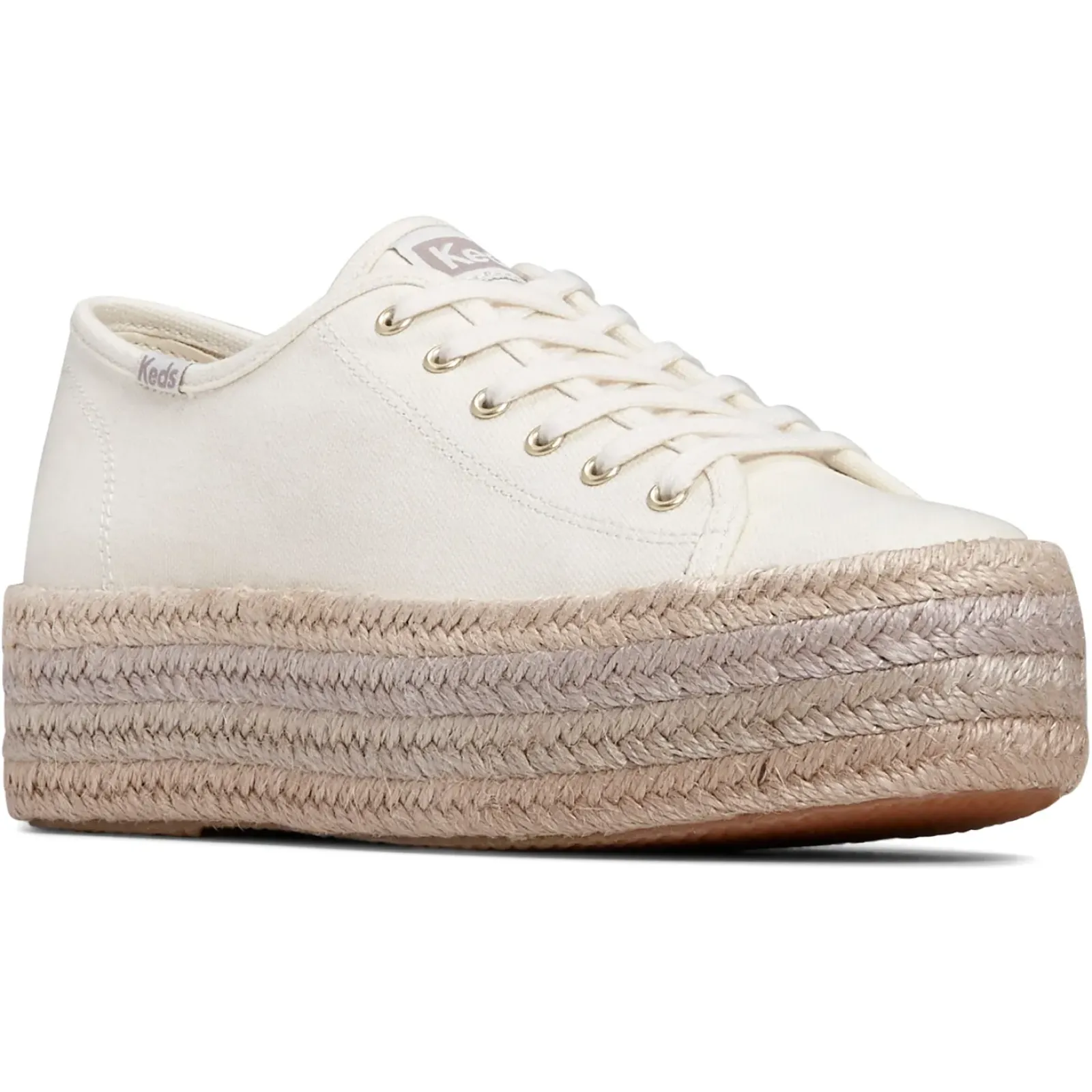 Keds Tripe Up Canvas Jute Foxing - Natural Fashion