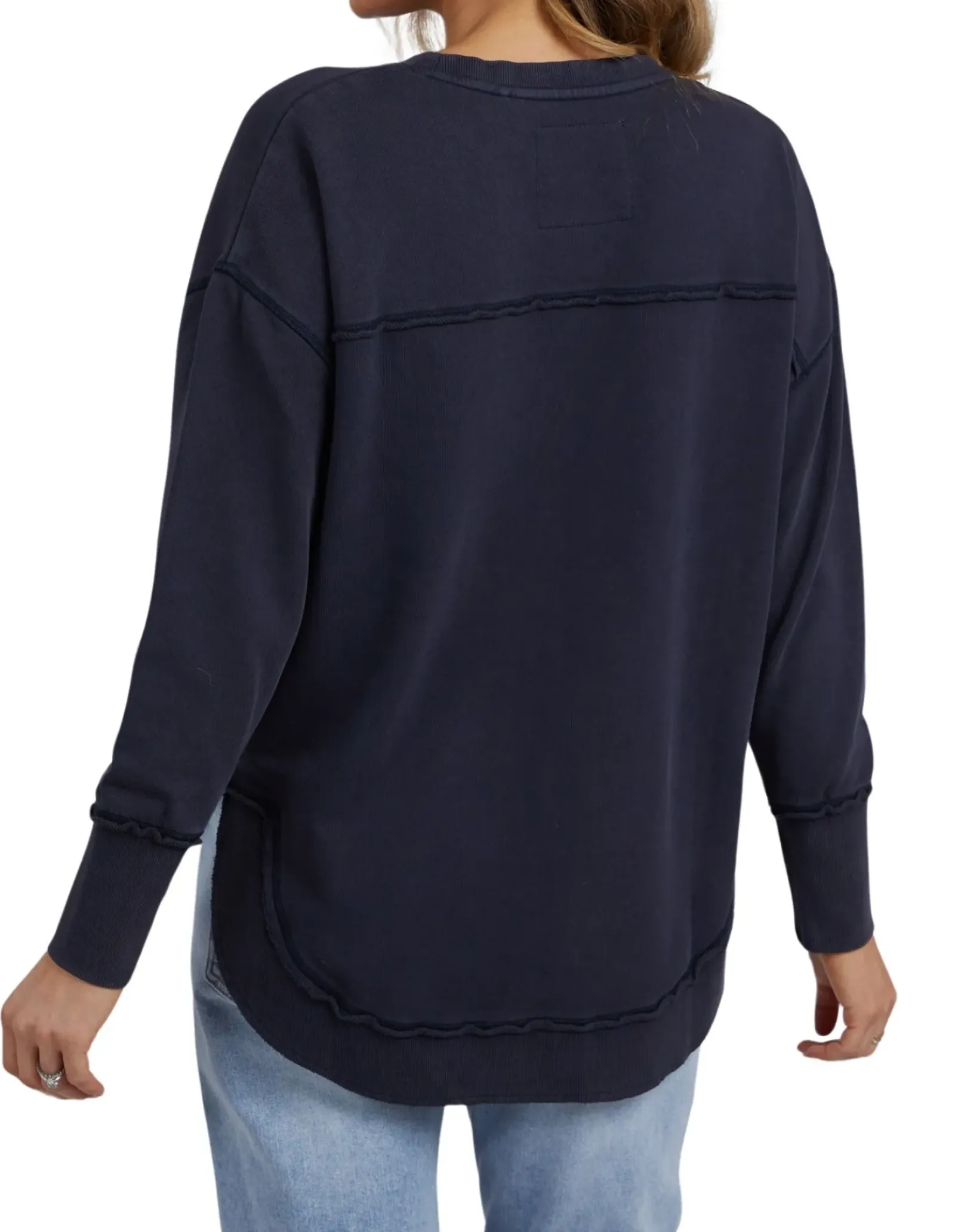 Foxwood Simplified Crew- Washed Navy New