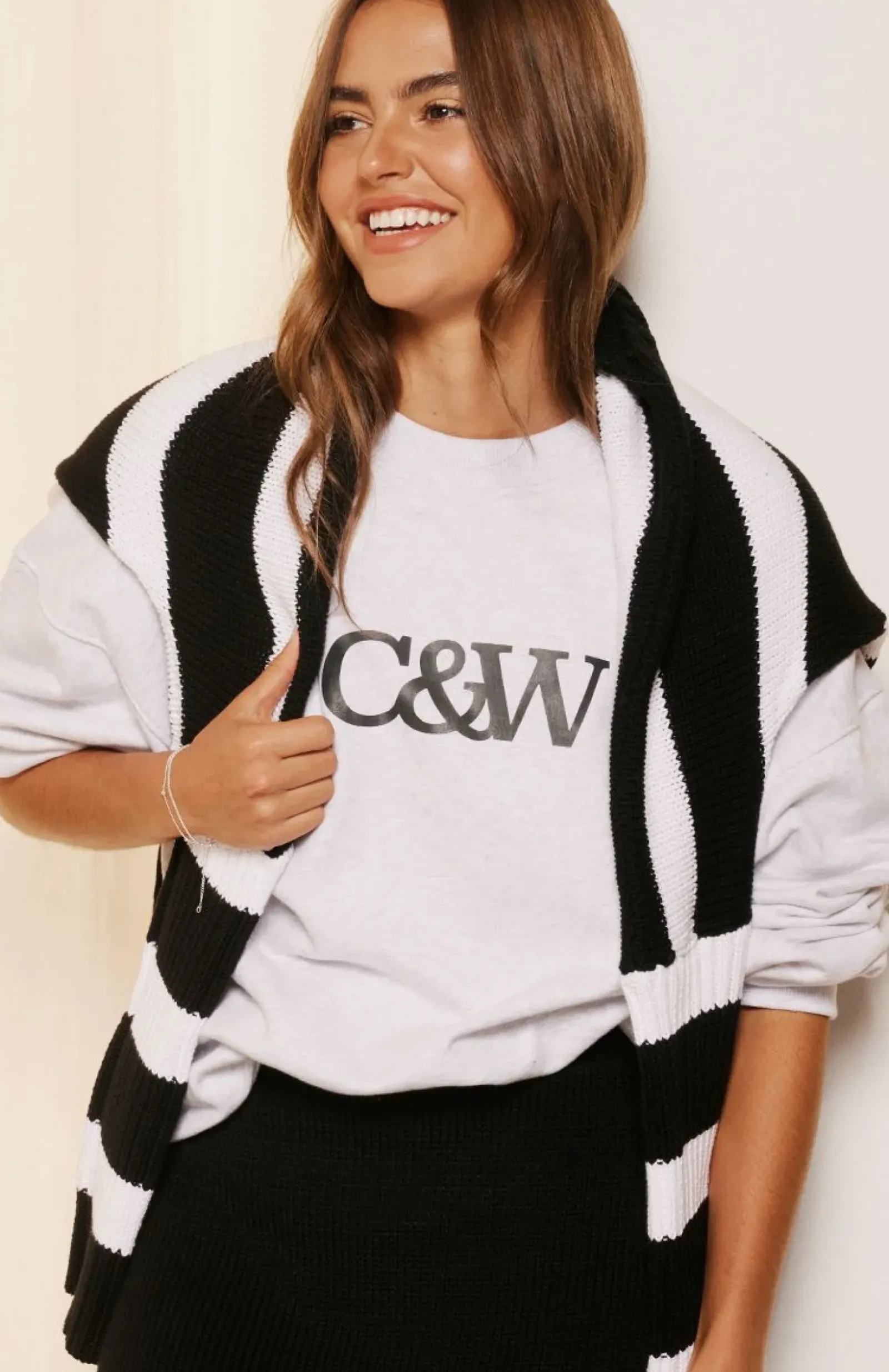 Cartel & Willow Cartel & Willow Nina Sweater - Grey Marle Best