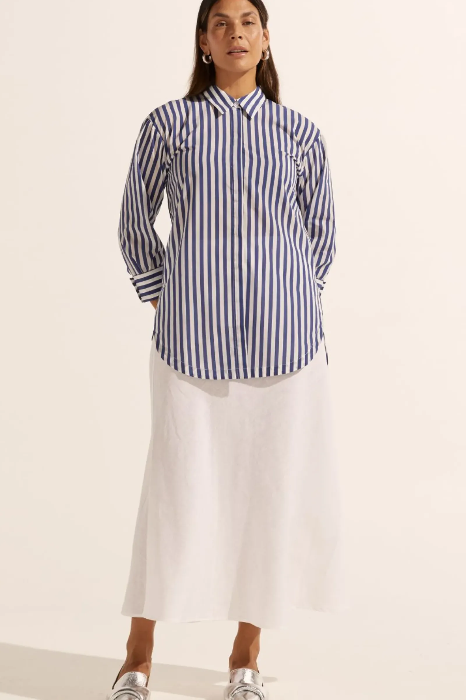 Zoe Kratzmann Agile Top - Navy Stripe Clearance