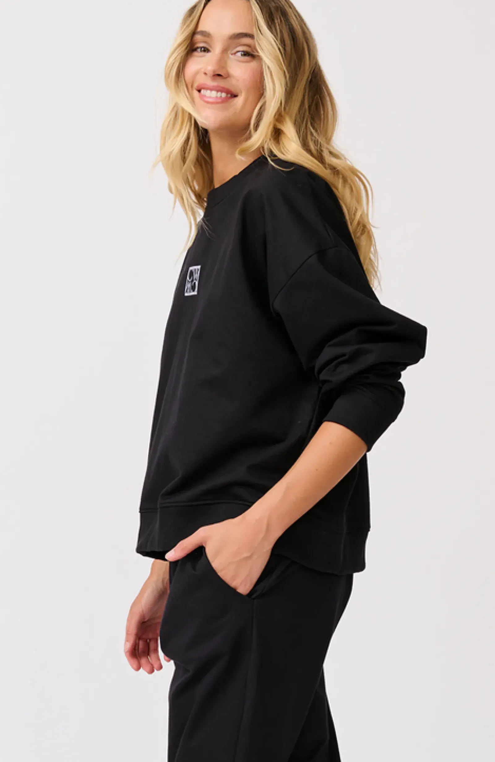 Cartel & Willow Cartel & Willow Ada Slim Sweater - Black Discount
