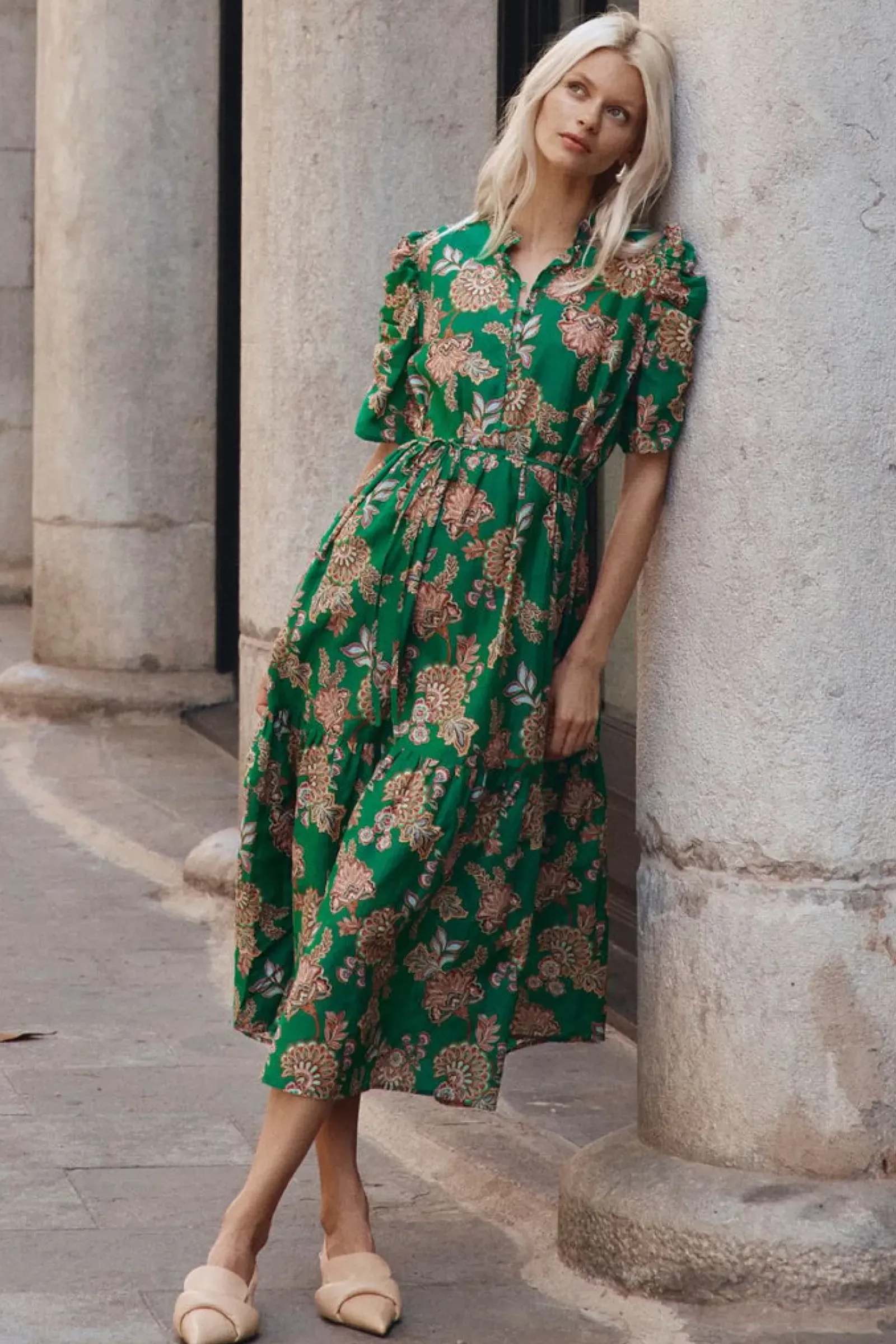 Zoe Kratzmann Opus Dress - K'gari Palm Green Sale