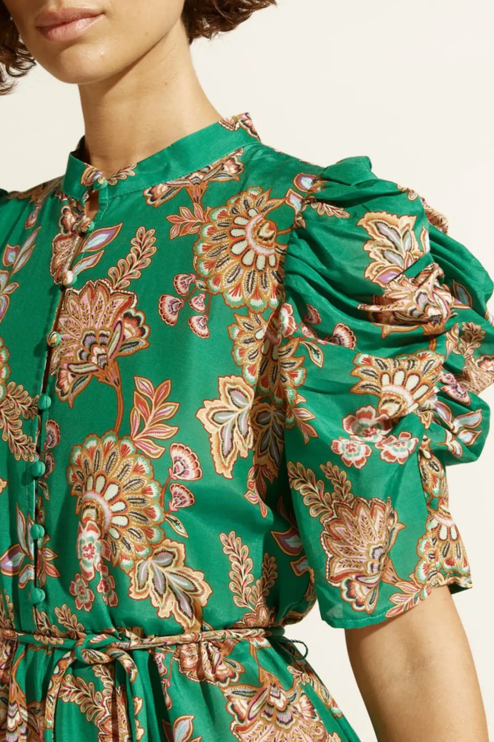 Zoe Kratzmann Opus Dress - K'gari Palm Green Sale