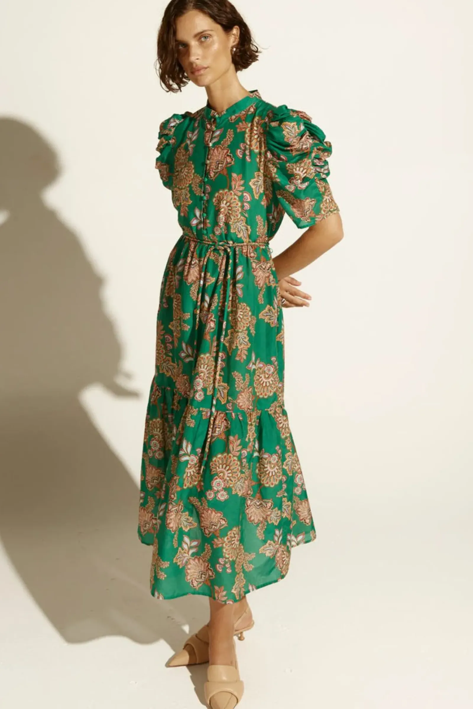 Zoe Kratzmann Opus Dress - K'gari Palm Green Sale