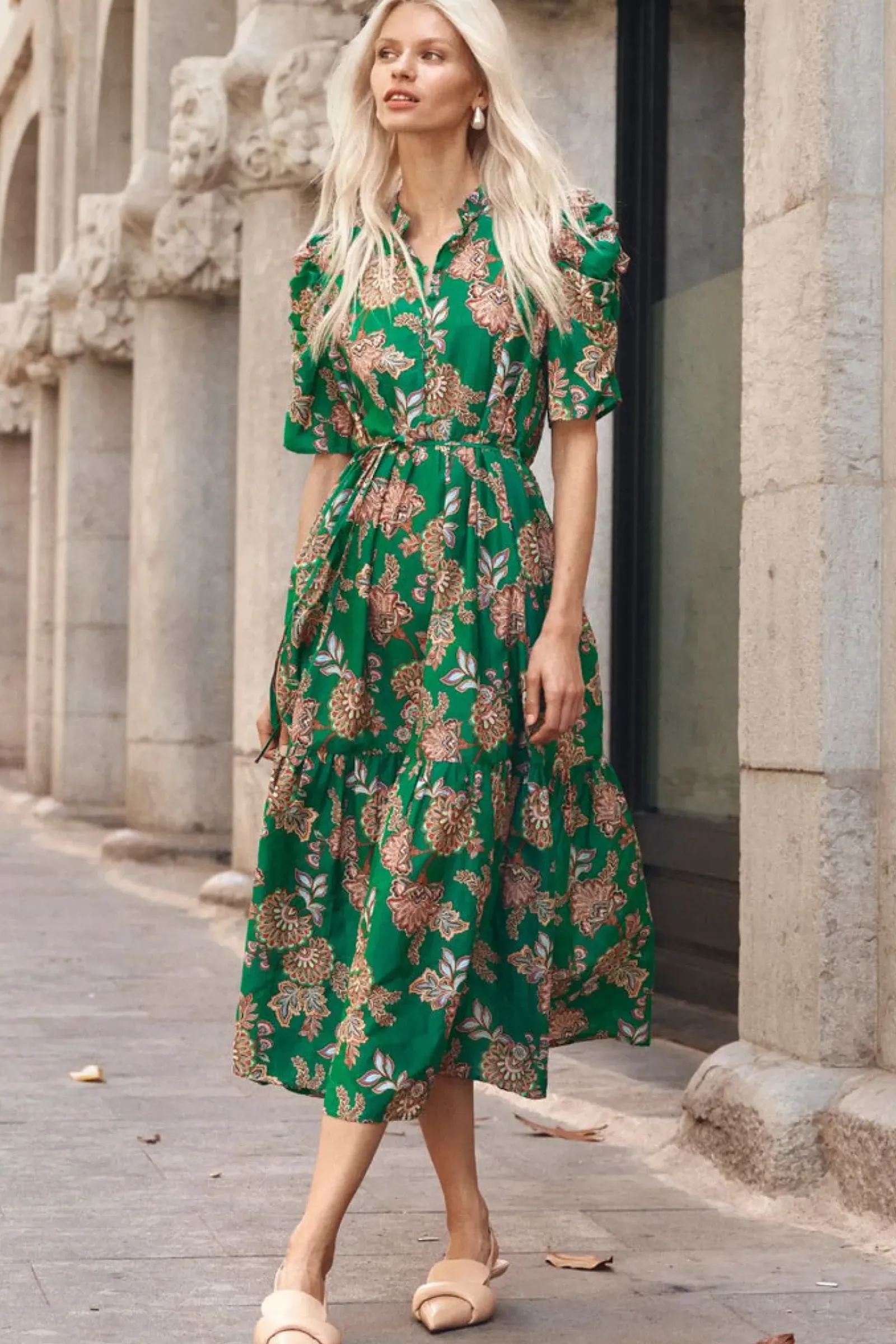 Zoe Kratzmann Opus Dress - K'gari Palm Green Sale