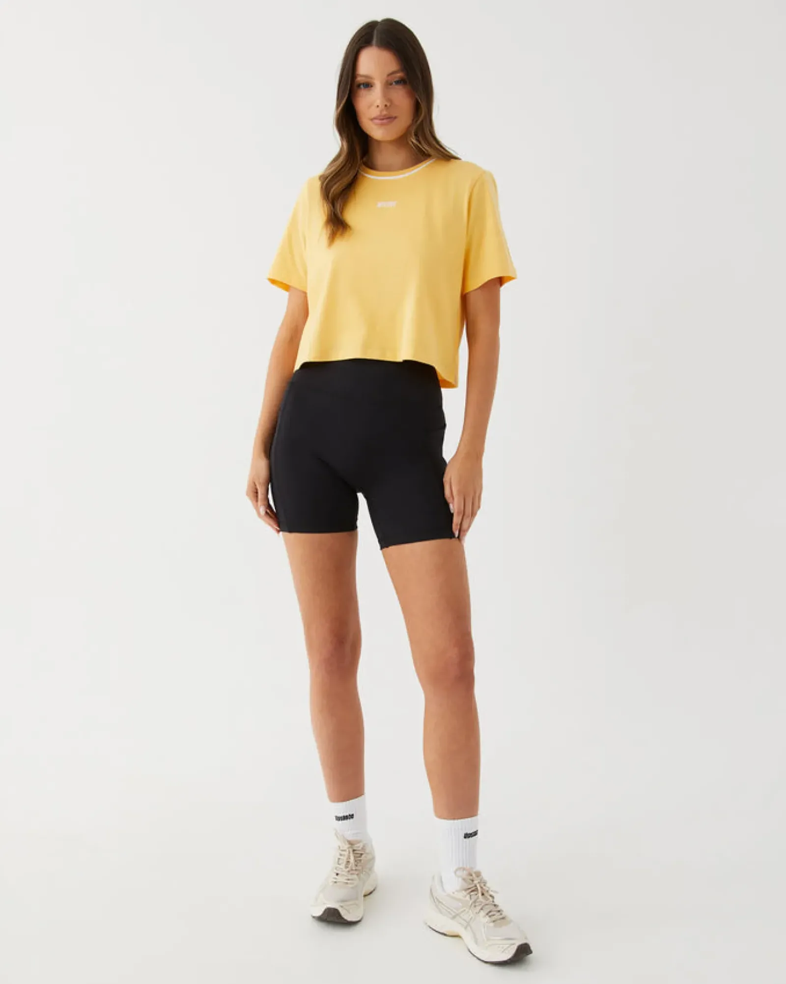 Upstate Evolve Cropped Tee- Pina Colada Clearance