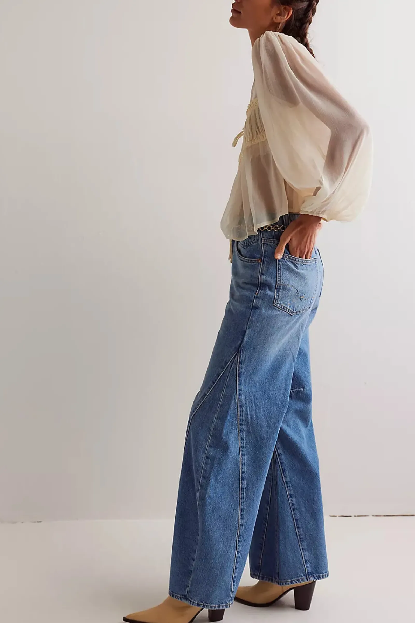 Free People Eden High Slouchy Jean - Homefree Outlet