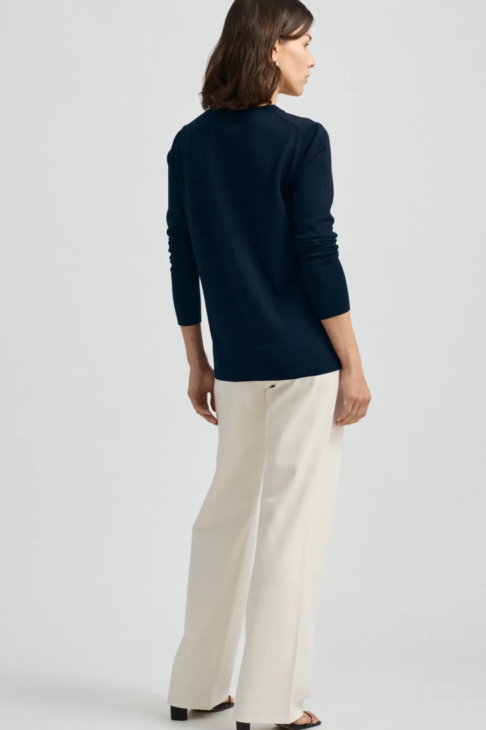 Toorallie Fine Merino Crew - Navy Online