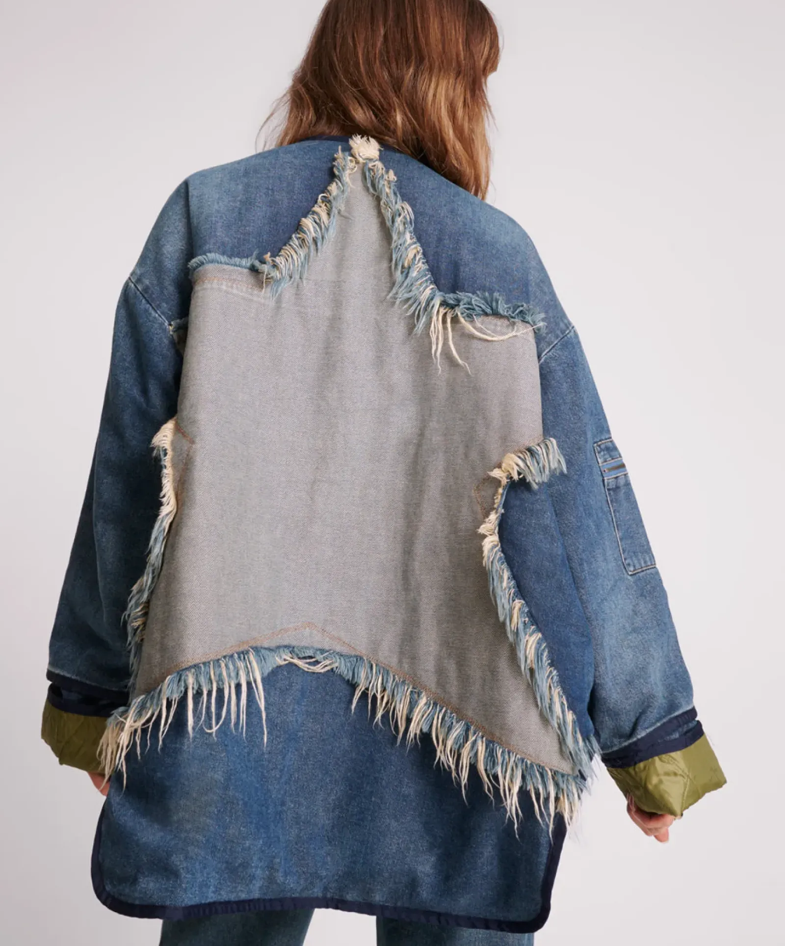 One Teaspoon Wadded Jacket - Memphis Light Star Denim Online