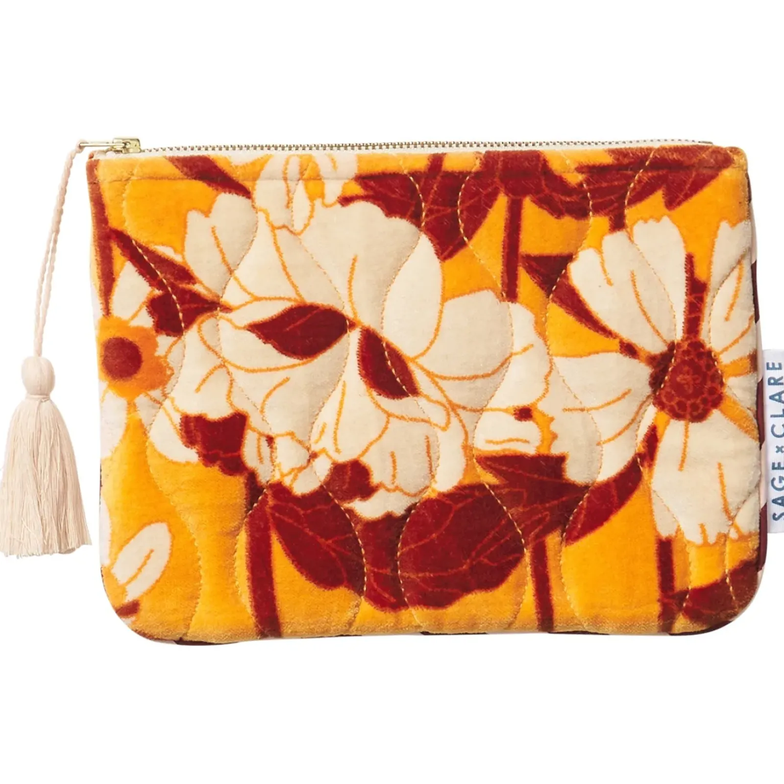 Sage & Clare Sage & Clare Bernanda Velvet Pouch - Valencia Online