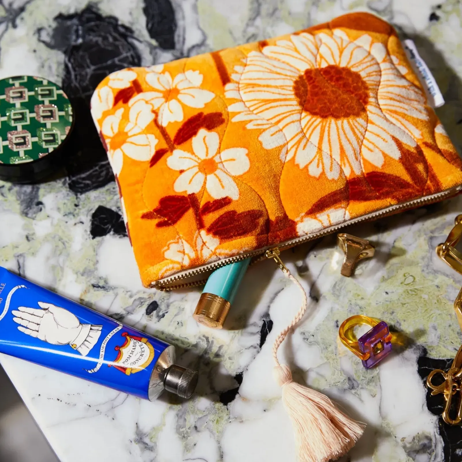 Sage & Clare Sage & Clare Bernanda Velvet Pouch - Valencia Online