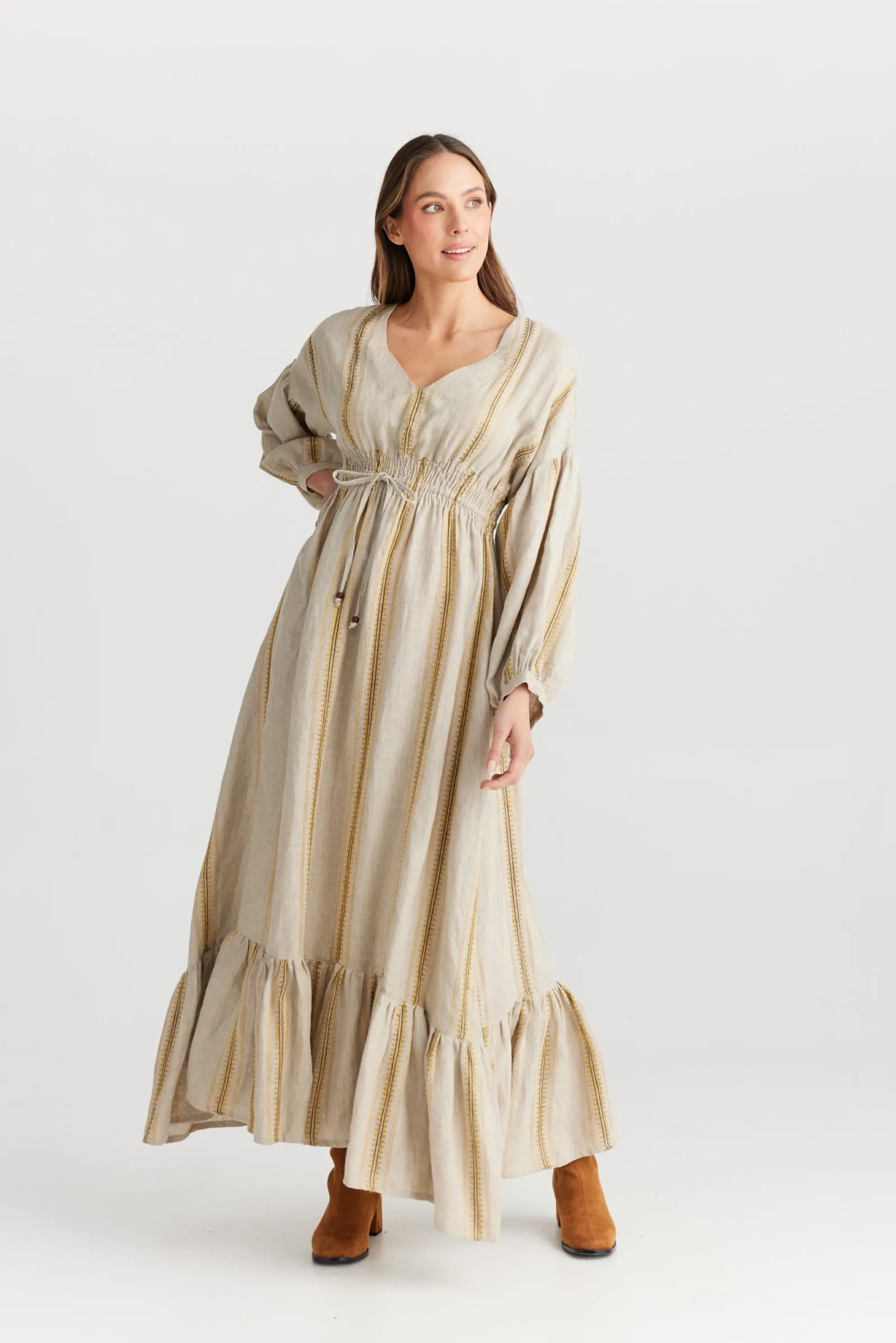 The Shanty Bella Dress - Taj Stripe Discount