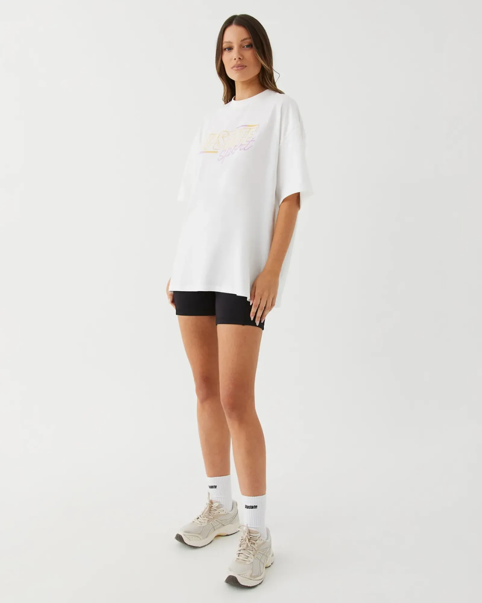 Upstate Hustle Tee- White Bars Sale