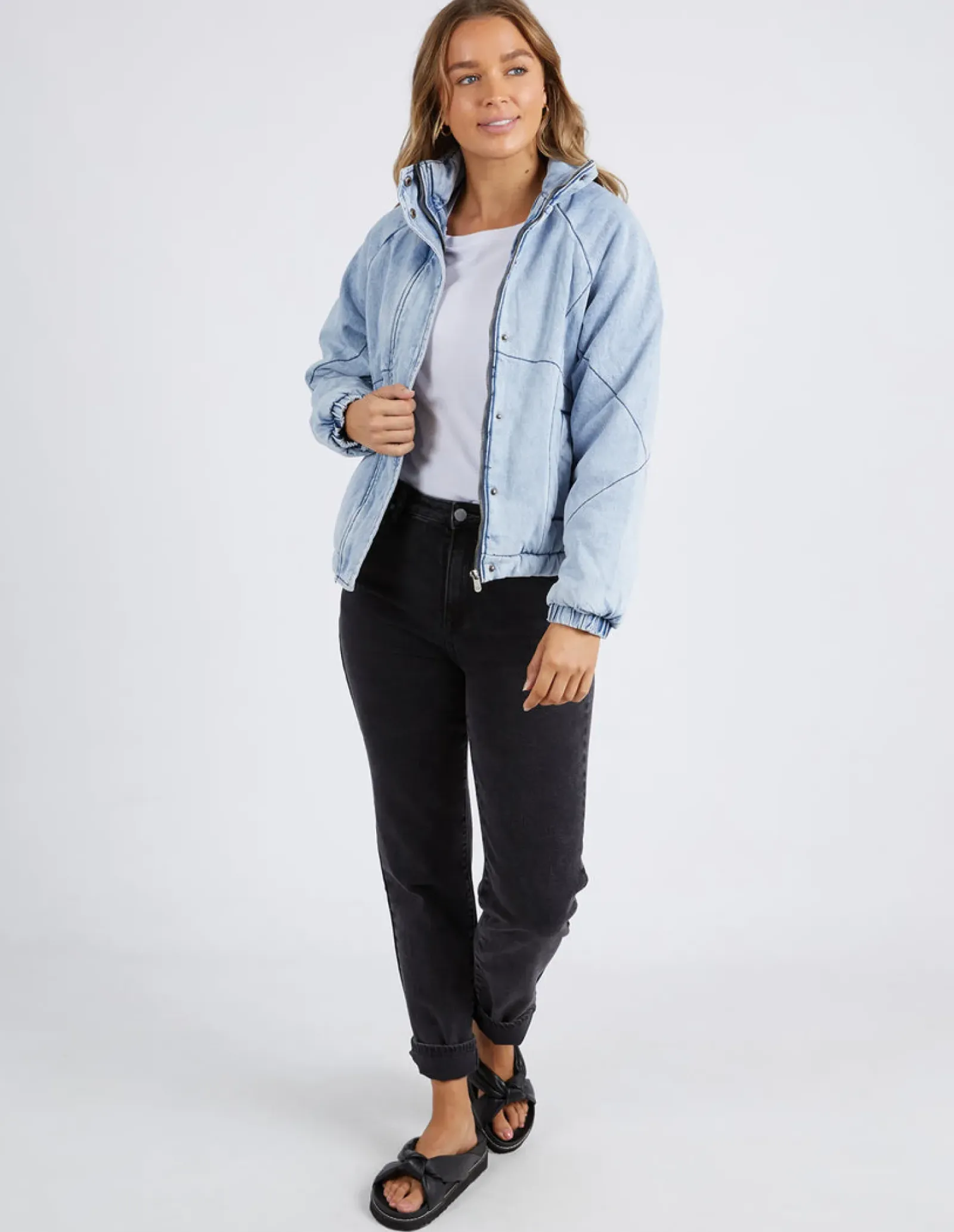 Foxwood Rosalee Jacket - Mid Vintage Blue Hot