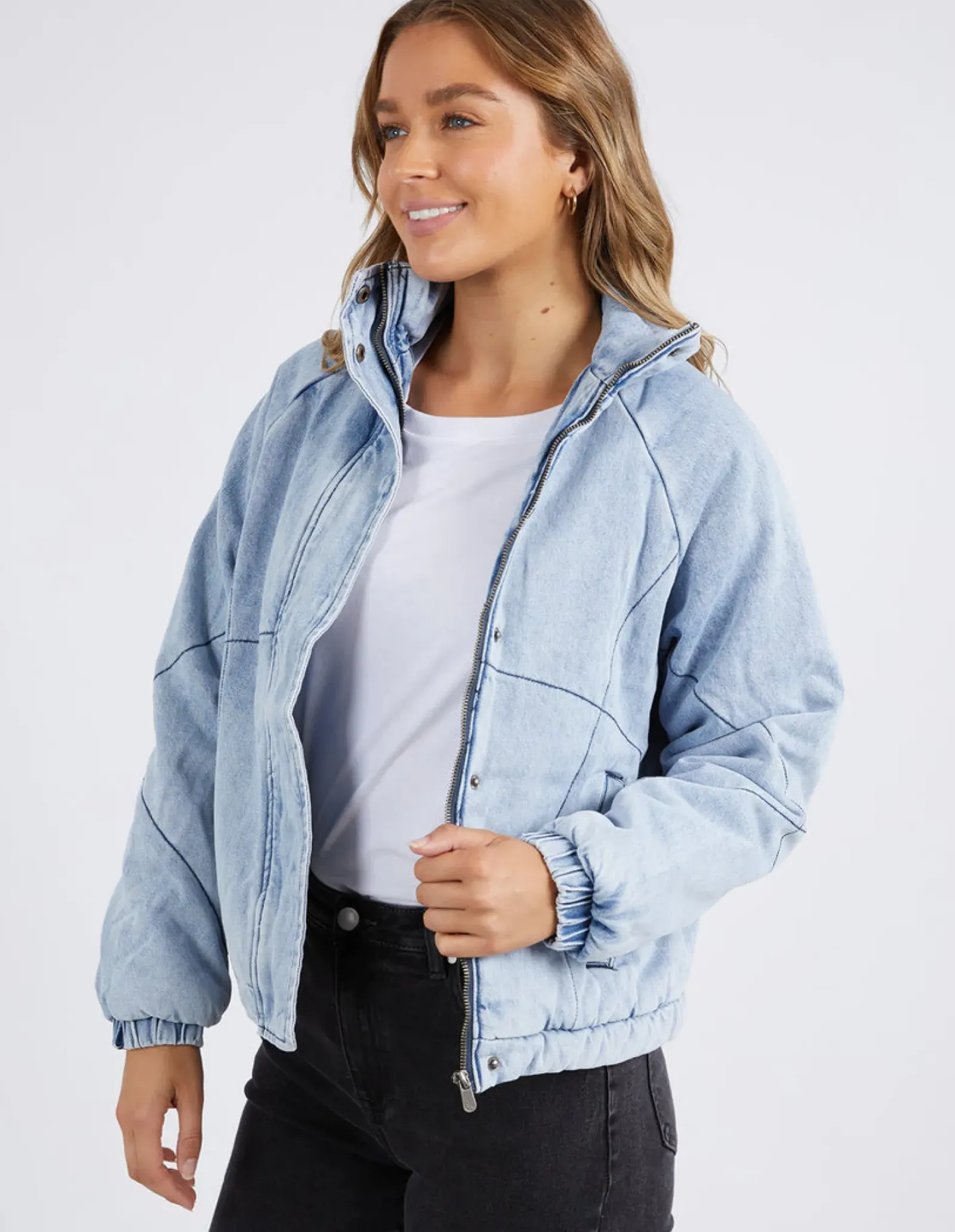 Foxwood Rosalee Jacket - Mid Vintage Blue Hot