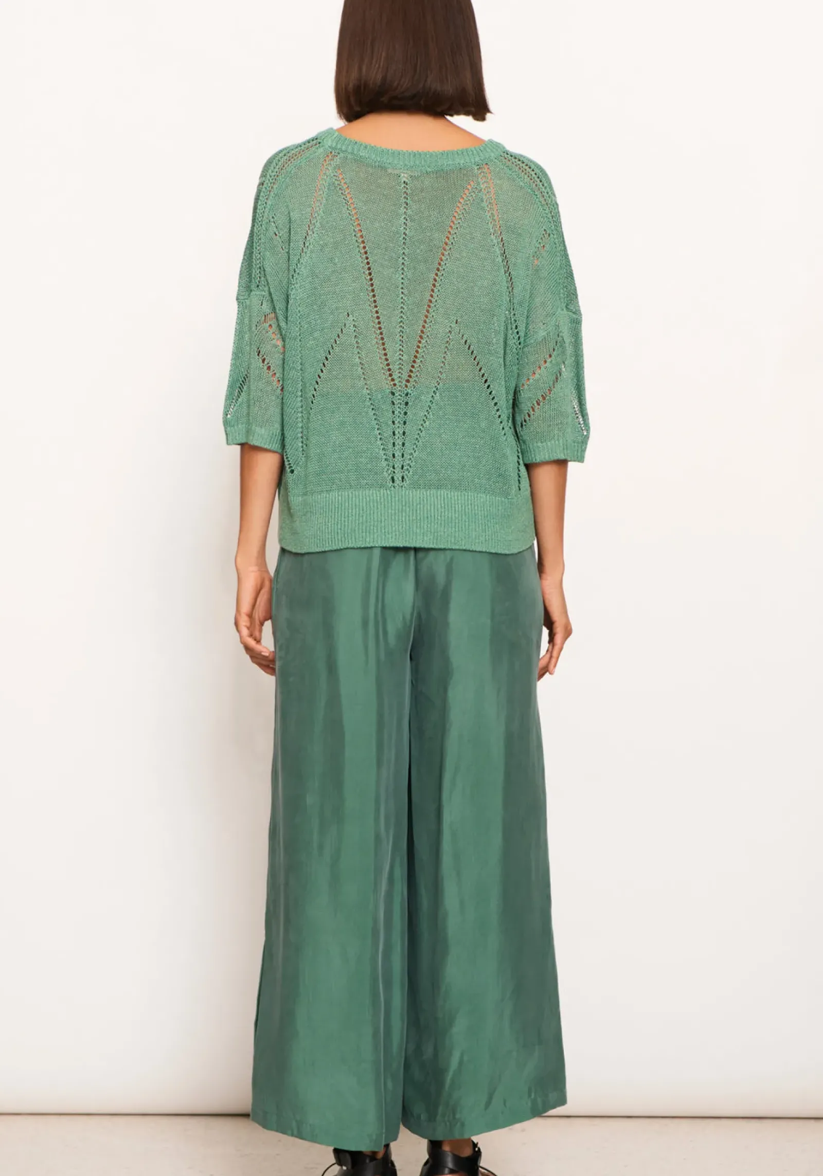 Pol Pier Knit Tee- Green Hot