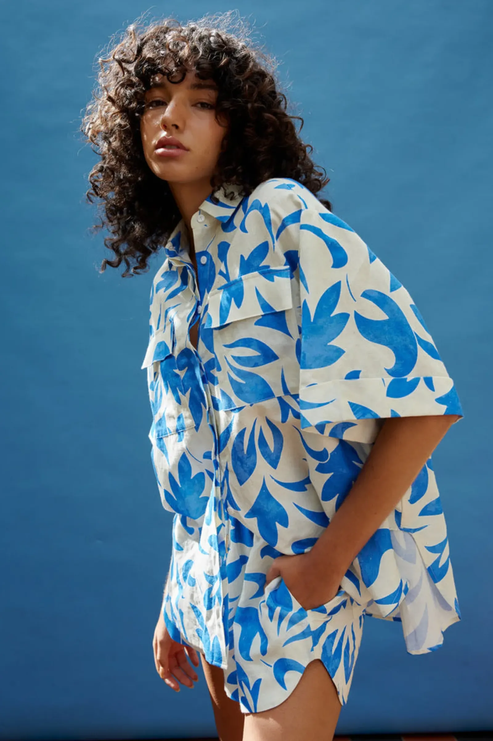 Kinney Juniper Shirt - Mosaic Blue Best