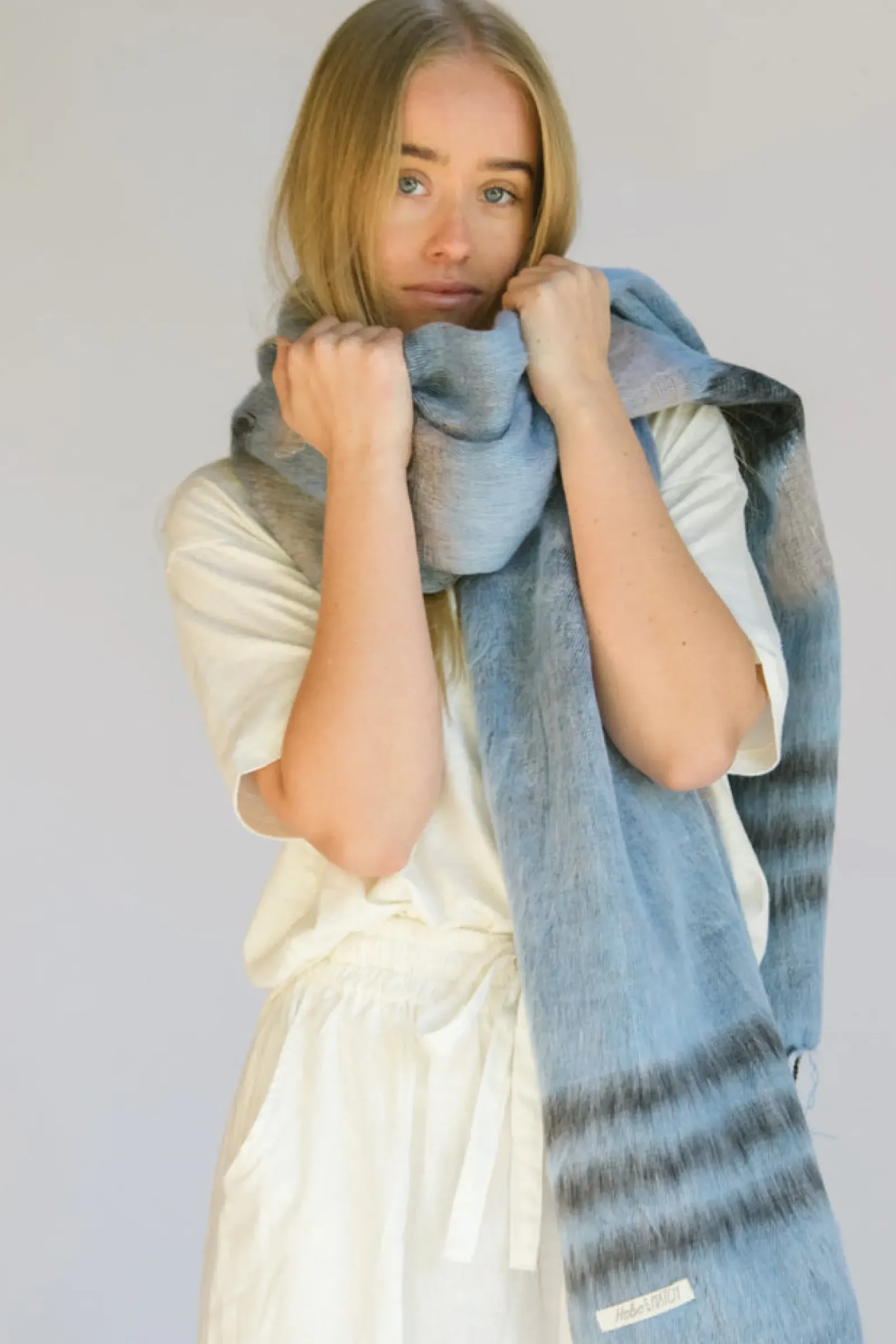 Hobo & Hatch Hobo & Hatch Scarf- Aztec Denim Discount