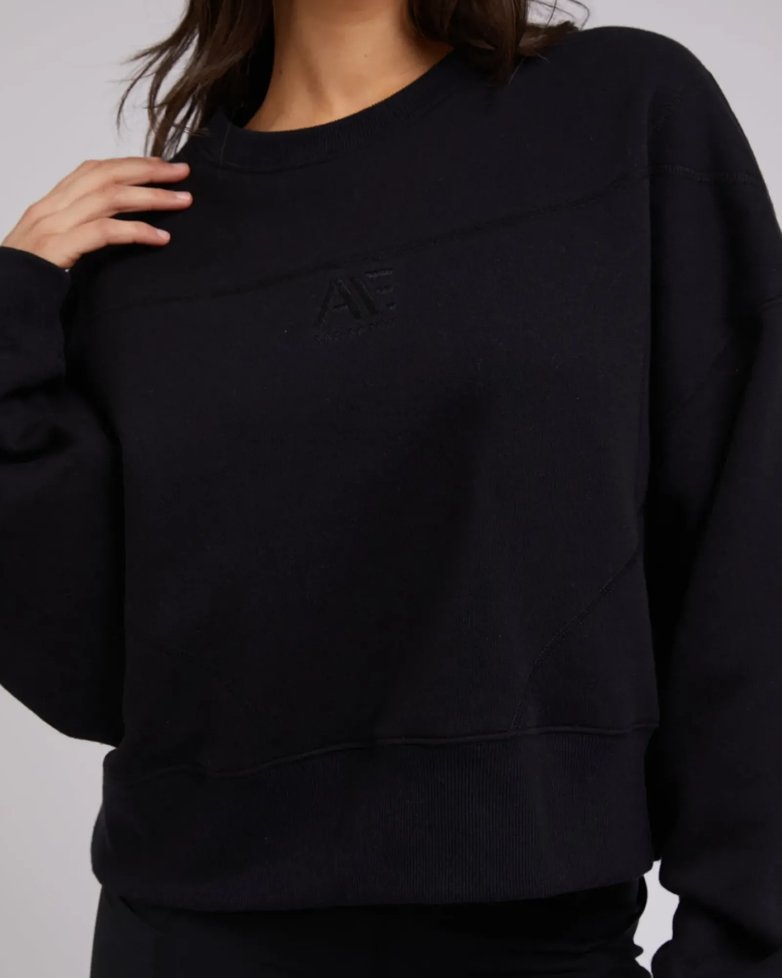 All About Eve Active Tonal Sweater - Black Best