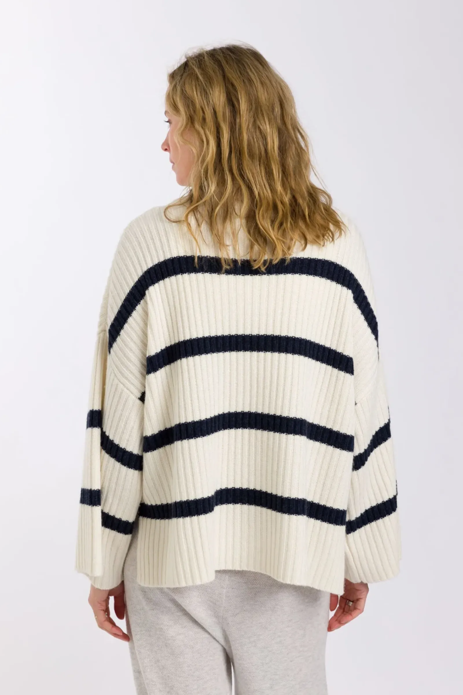 Talamaya Divine Rib Pullover - Starling Stripe Best