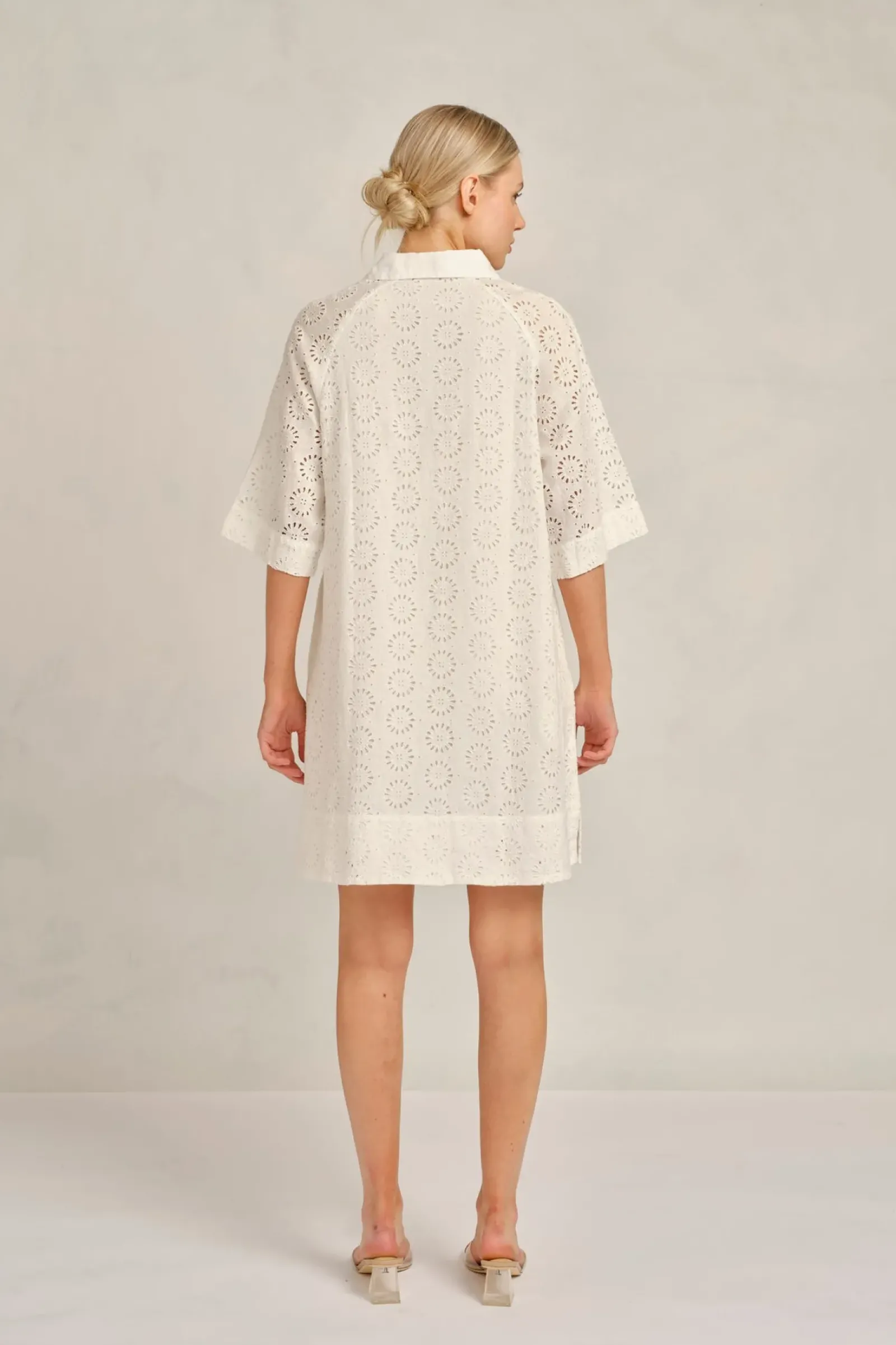 Alessandra Aurienne Dress Posy - White Outlet