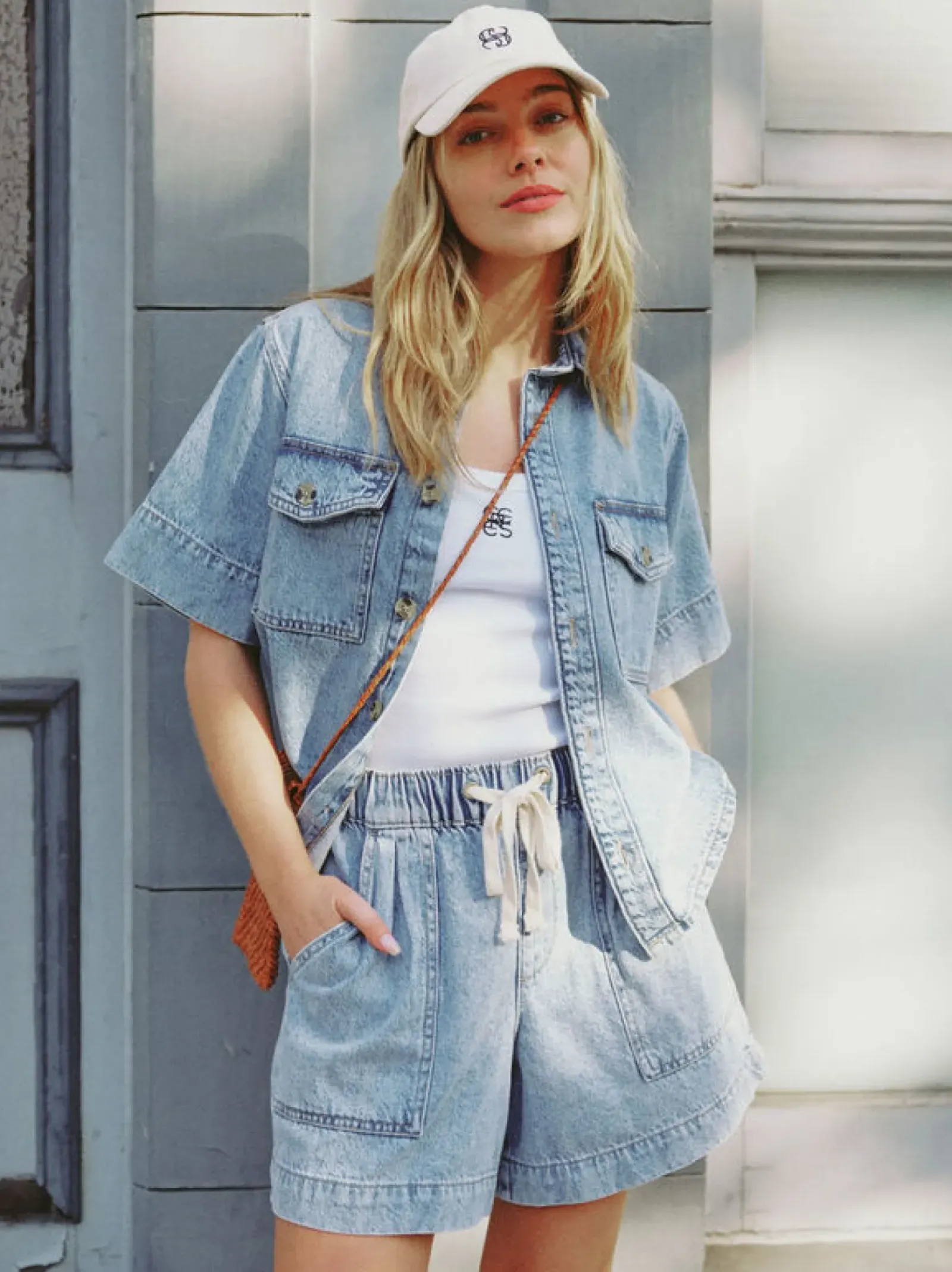 Ceres Life Relaxed Everyday Short - Vintage Blue Denim Sale