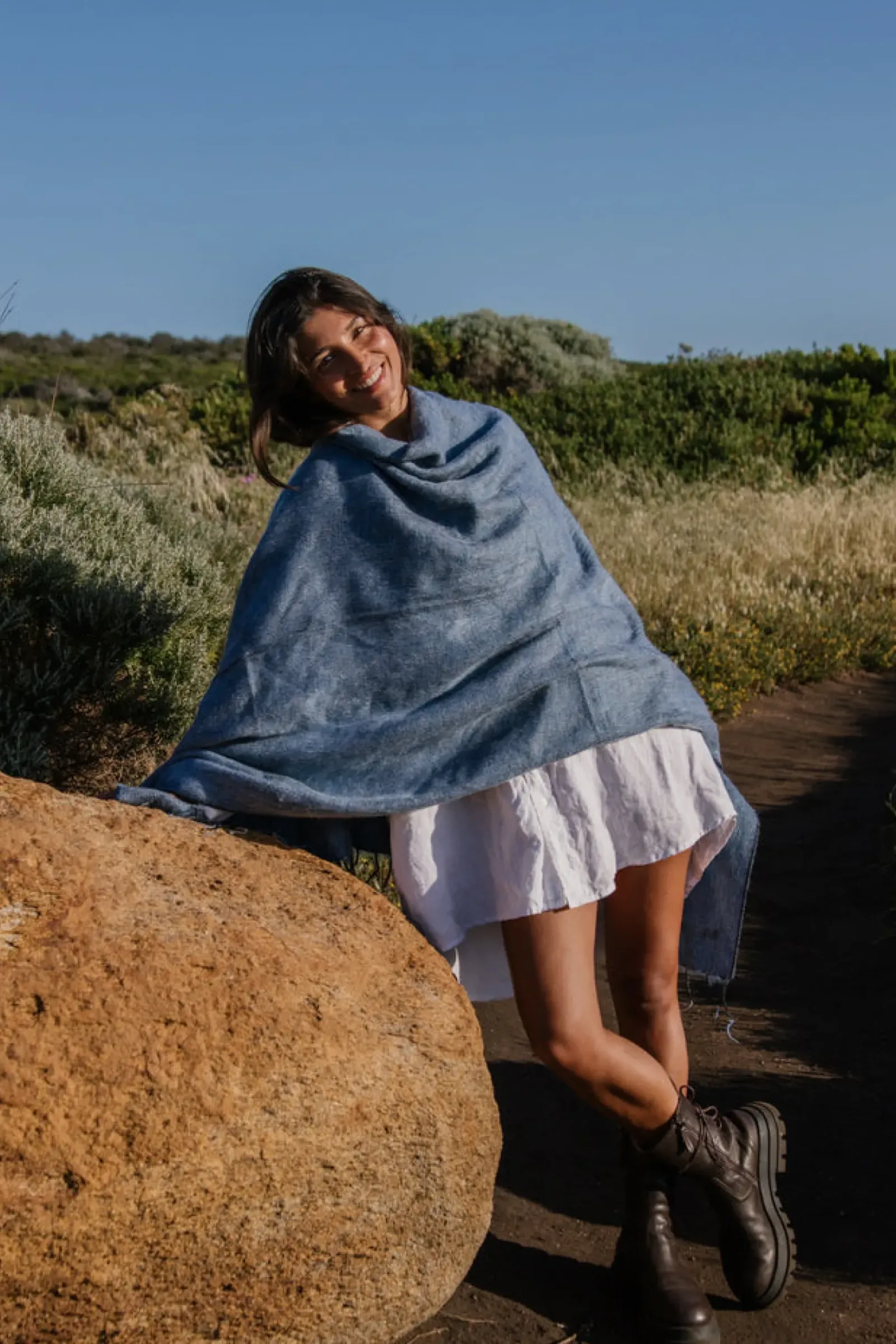 Hobo & Hatch Hobo & Hatch Poncho- Denim Online