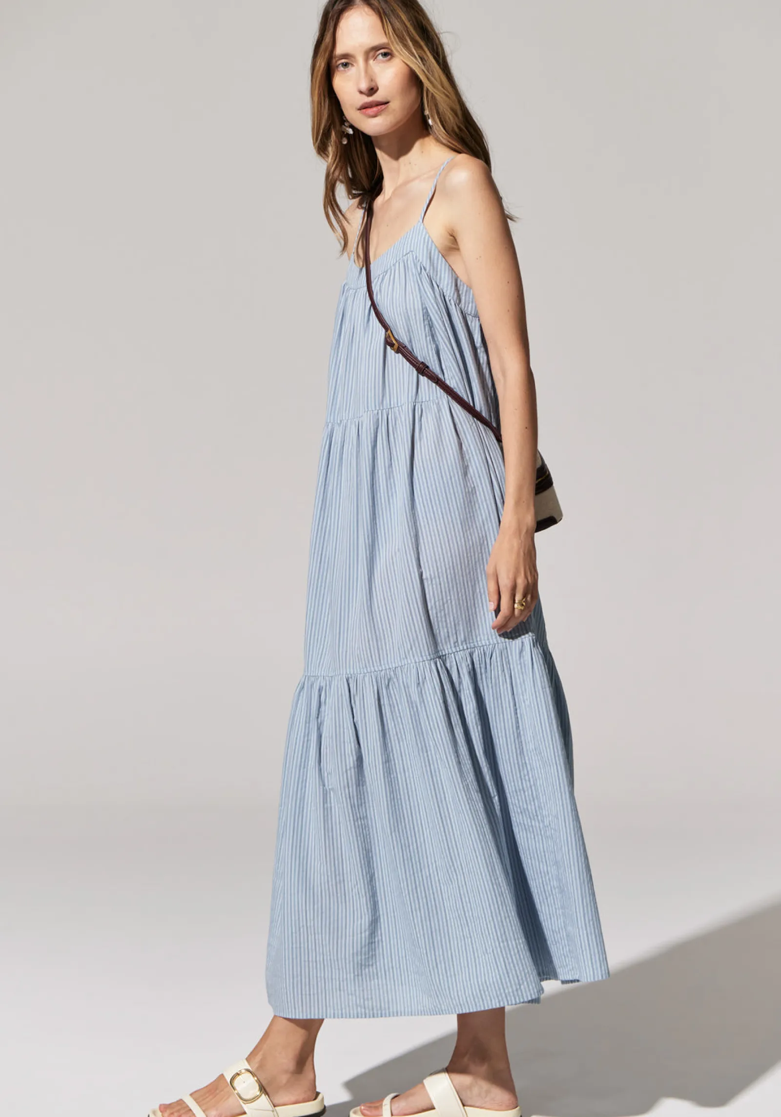 Pol Acacia Sundress - Blue Online