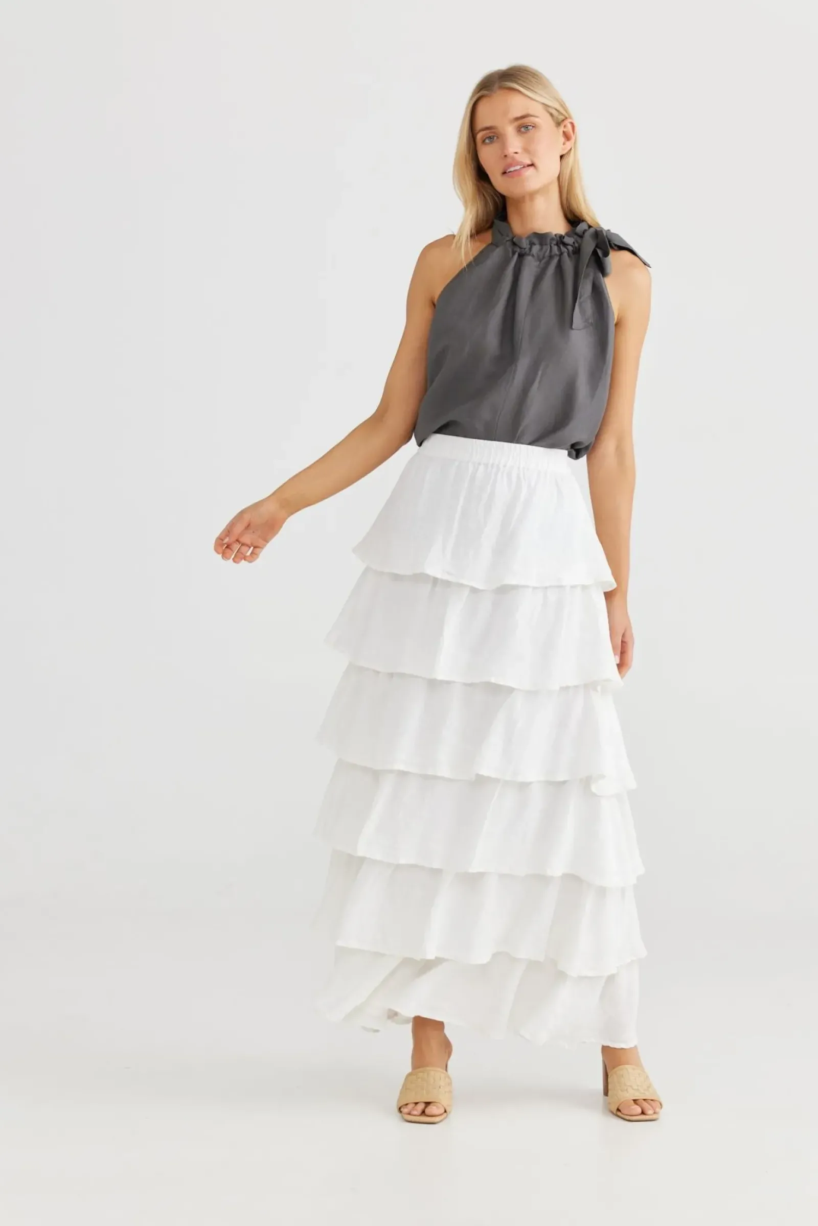 The Shanty Neapolitan Skirt - White Best