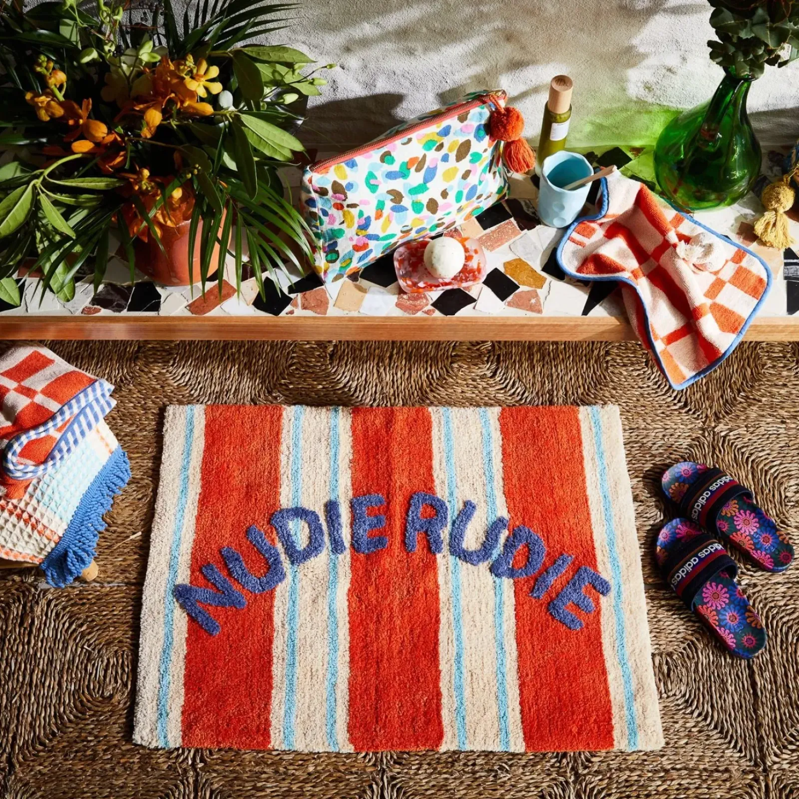 Sage & Clare Sage & Clare Ballico Nudie Bath Mat - Paprika Best