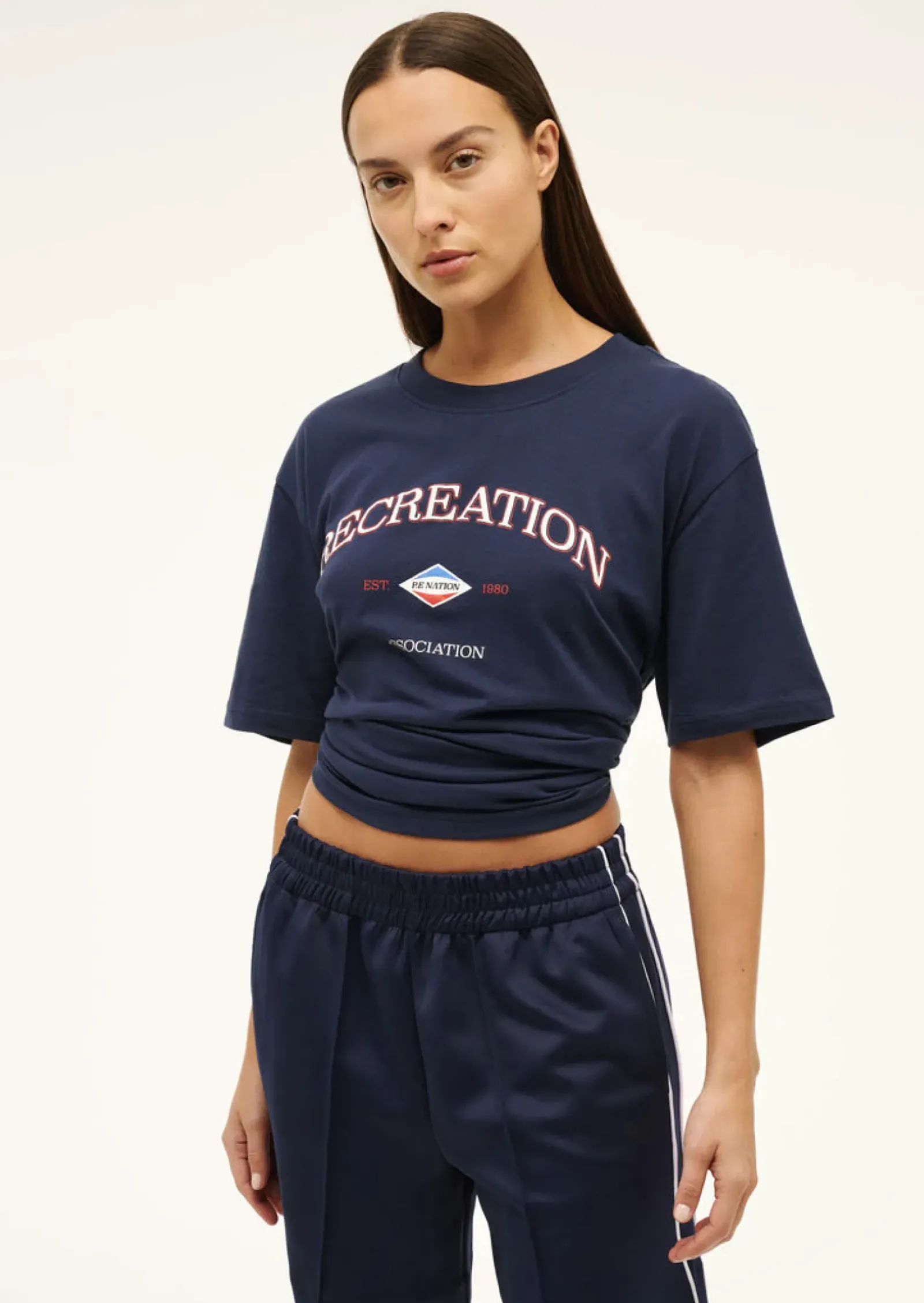 P.E Nation Recreation Tee - Dark Navy Blue Hot