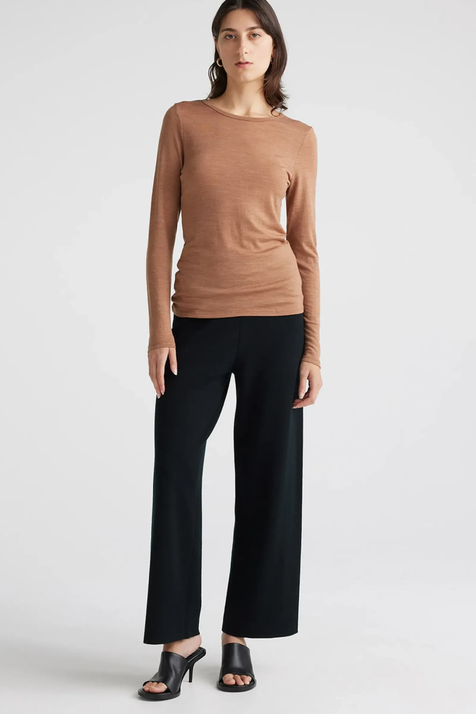 Toorallie Crew Merino Tee - Sand Dune Sale